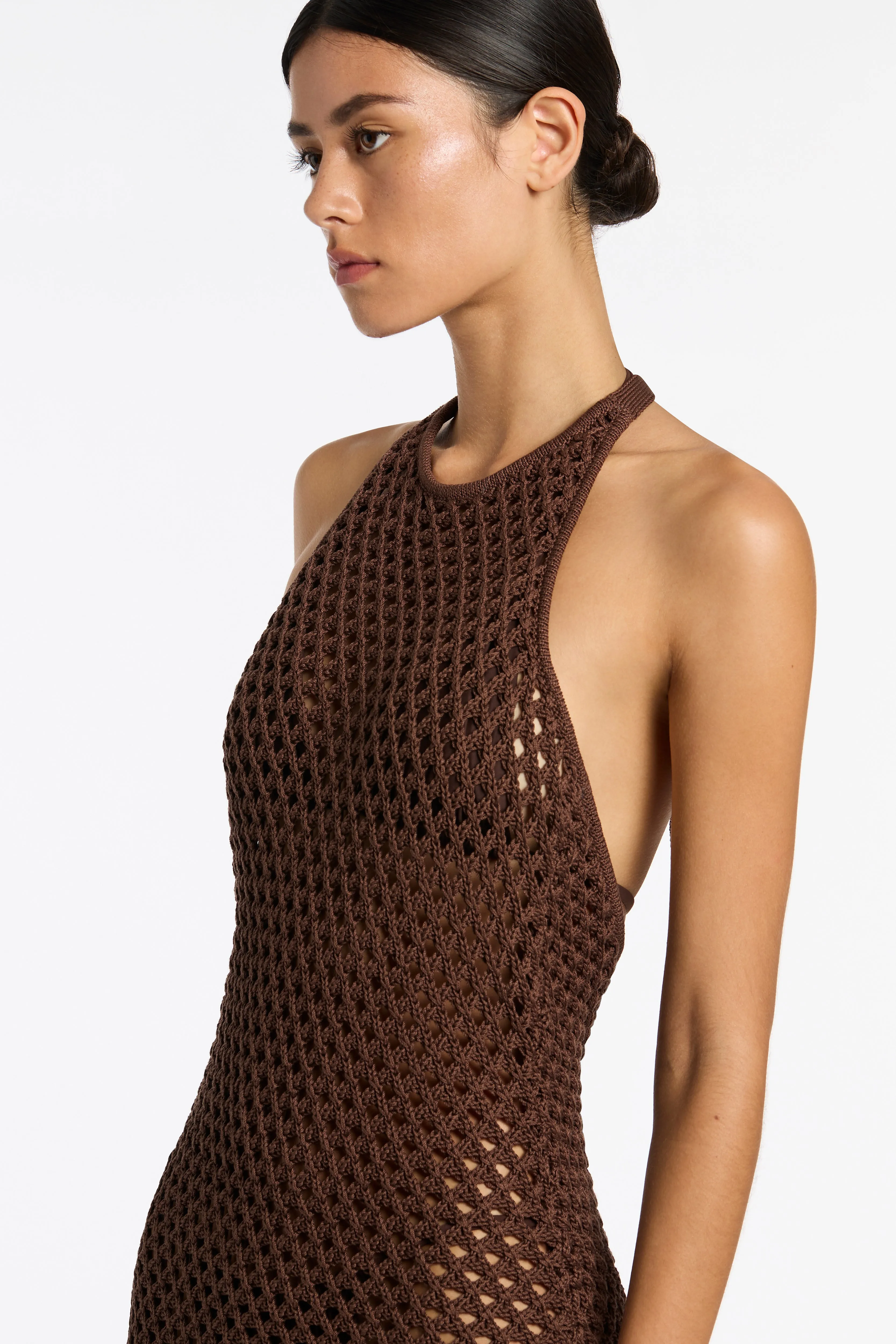 Aline Crochet Halter Mini sold by SIR the label product image thumbnail 4