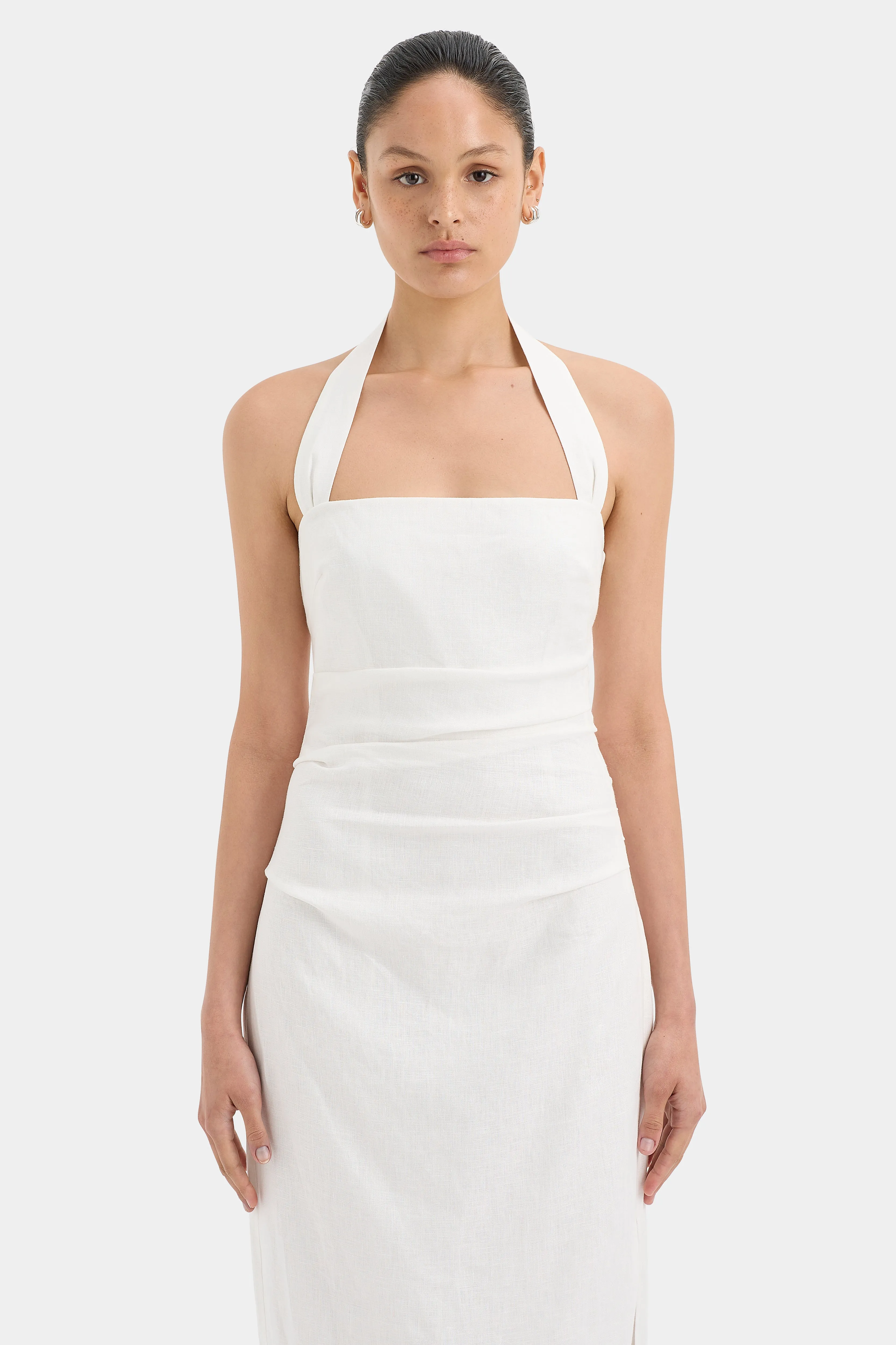 Noemi Halter Midi Dress sold by SIR the label product image thumbnail 4