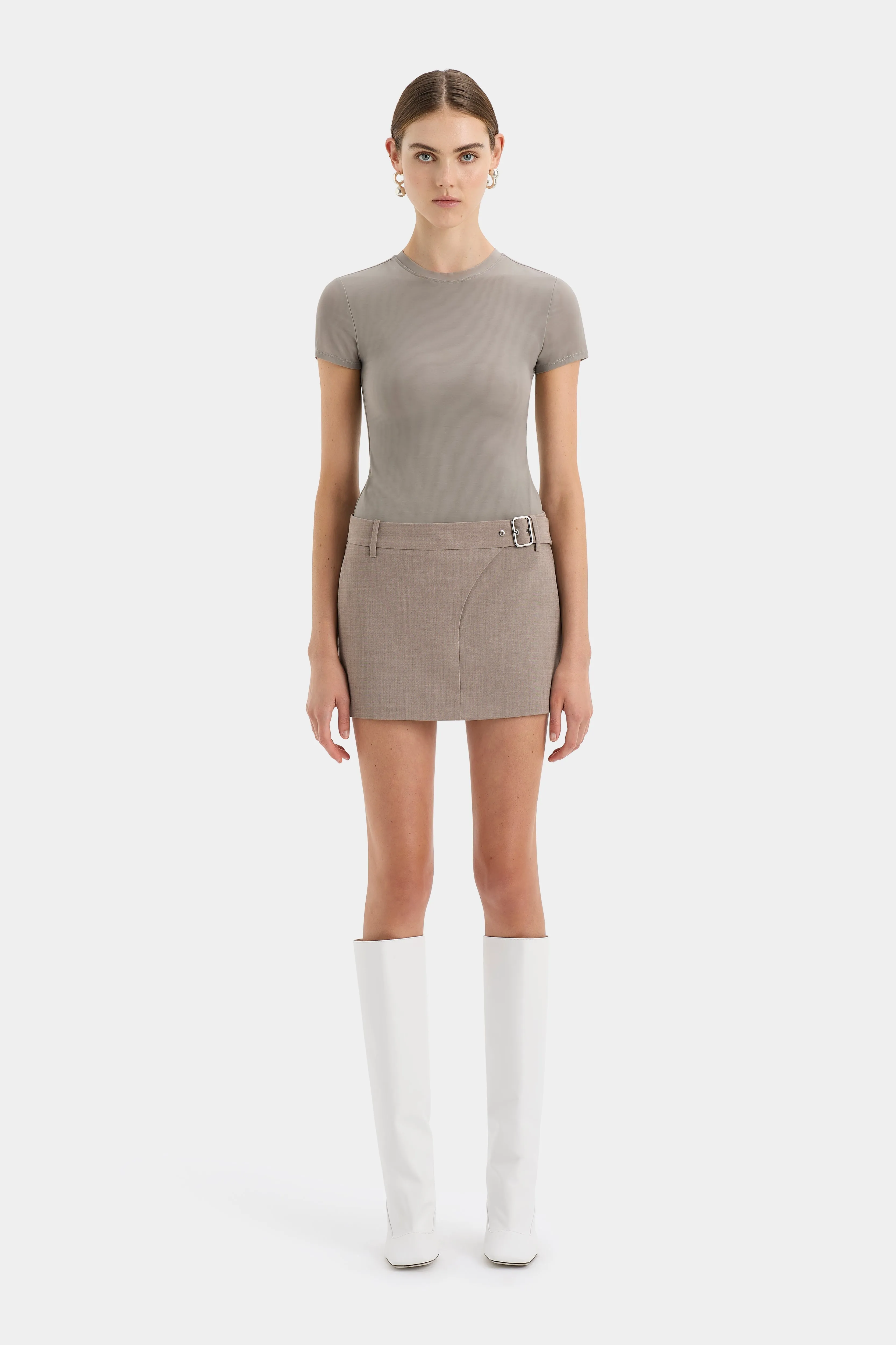 Leonardo Belted Mini Skirt sold by SIR the label product image thumbnail 2