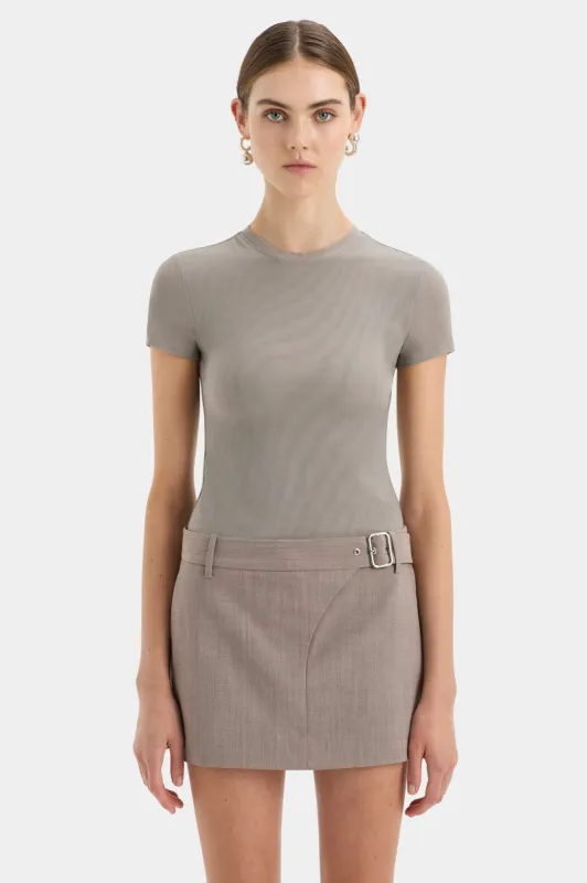 Leonardo Belted Mini Skirt sold by SIR the label