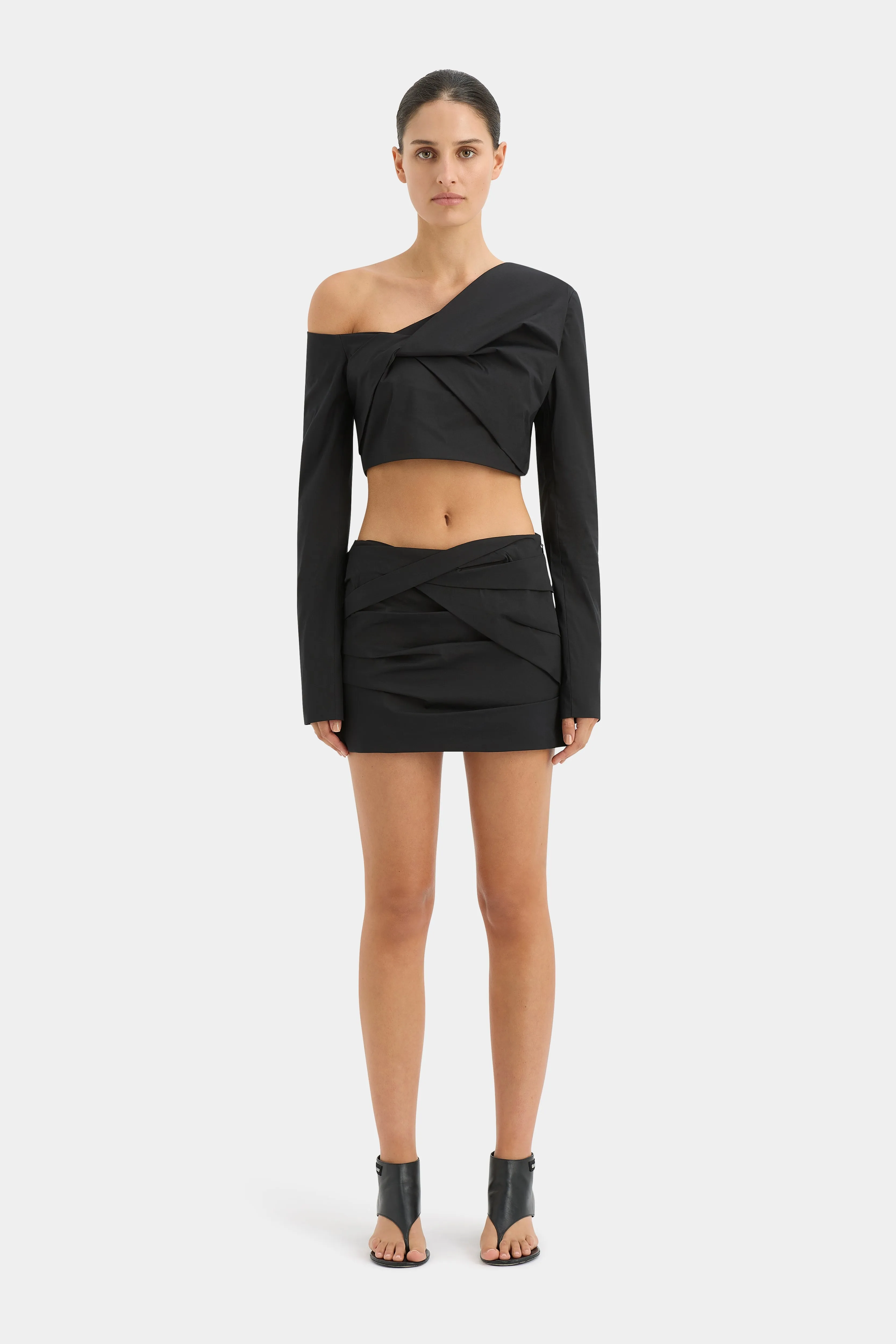 Azul Twist Mini Skirt sold by SIR the label