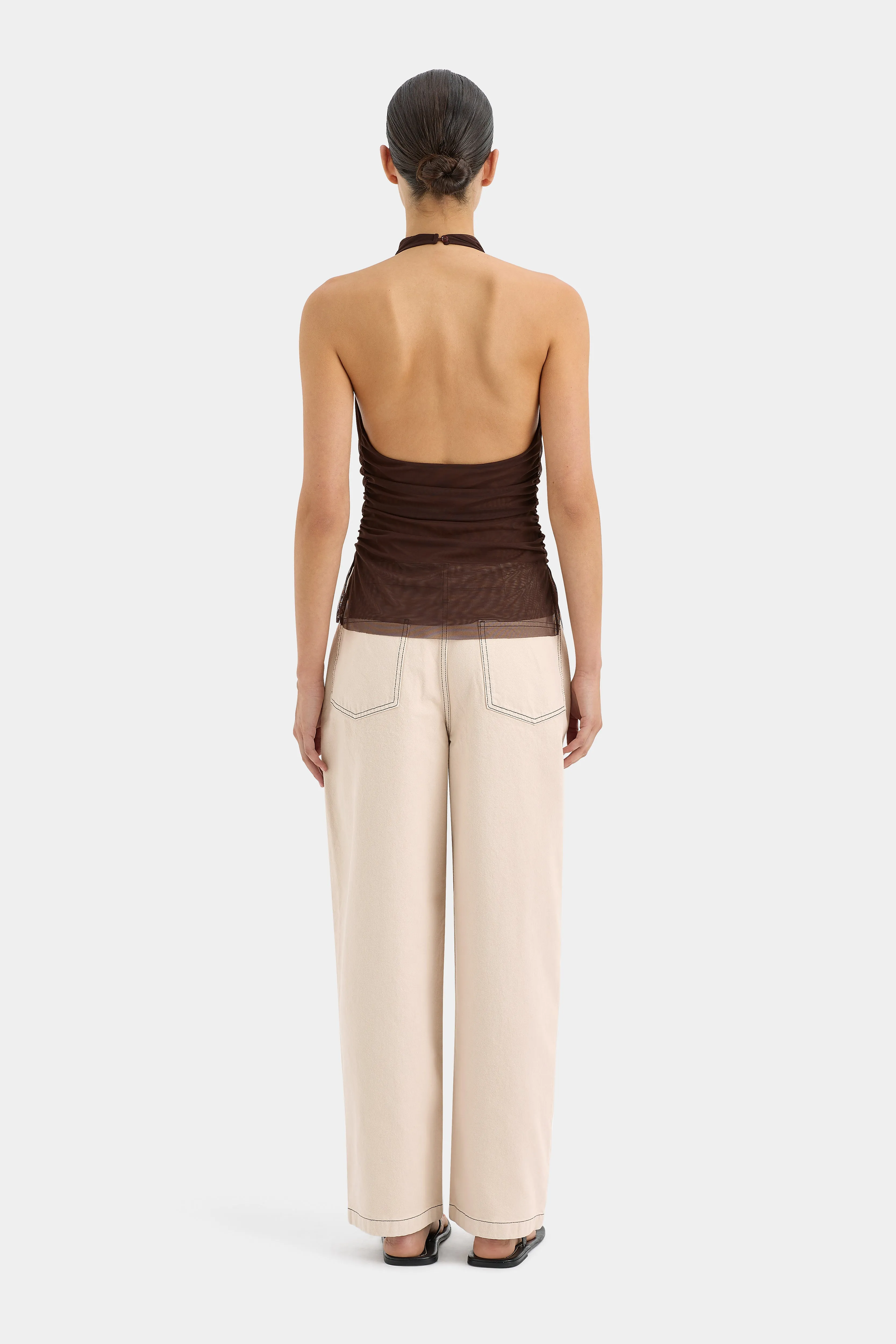 Jacques Mesh Halter Top sold by SIR the label product image thumbnail 5