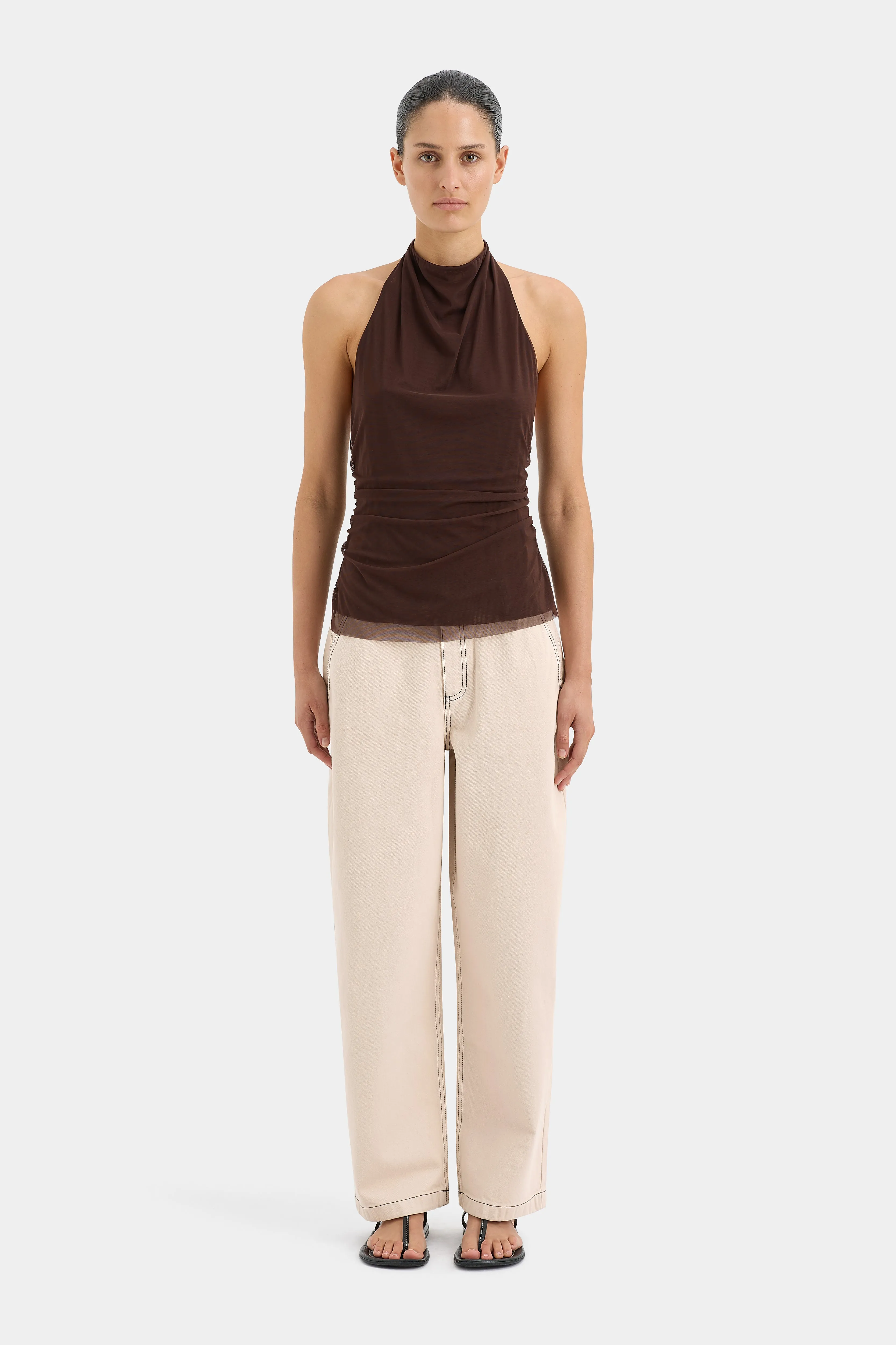 Jacques Mesh Halter Top sold by SIR the label product image thumbnail 3