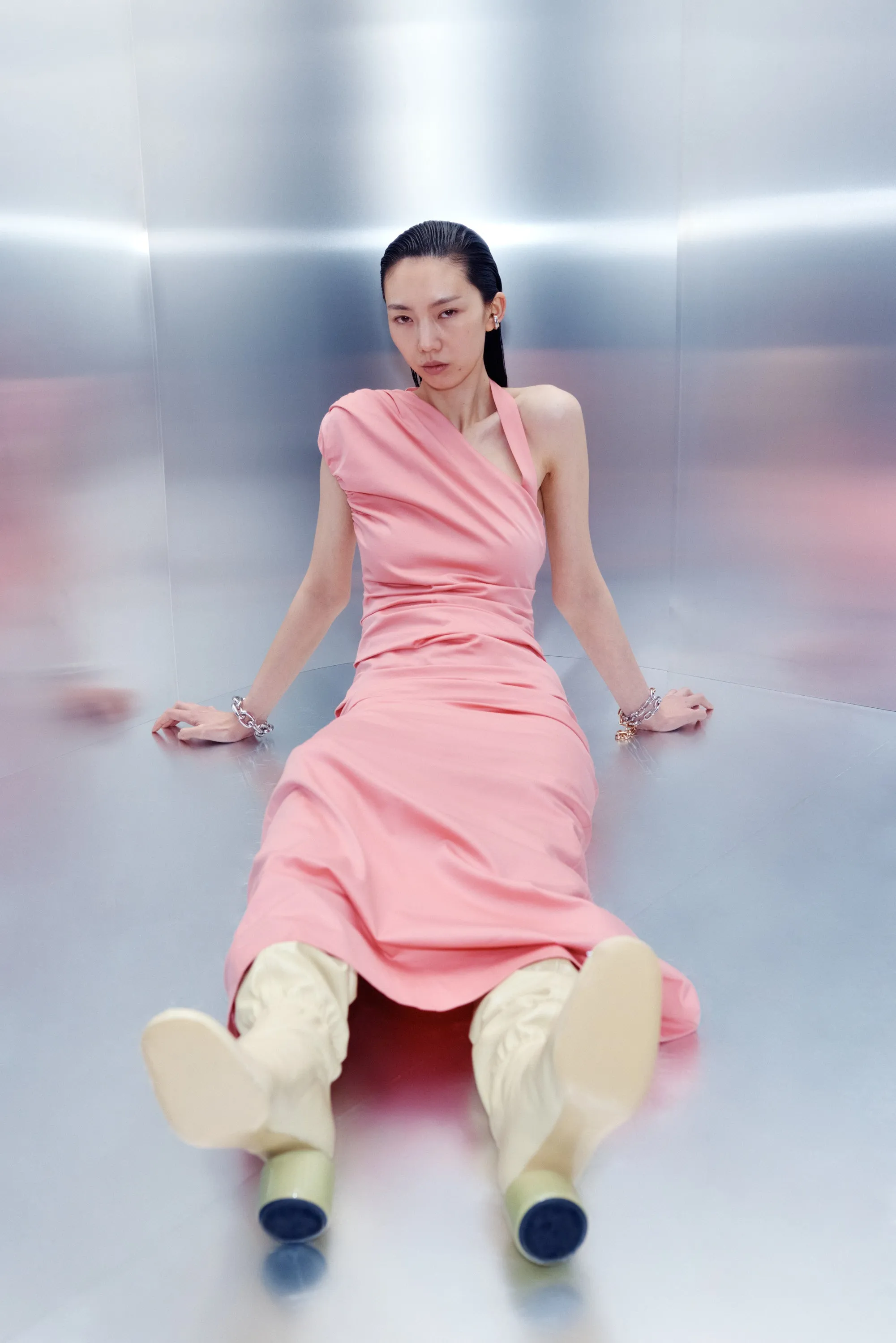 Giacomo Gathered Gown sold by SIR the label product image thumbnail 2