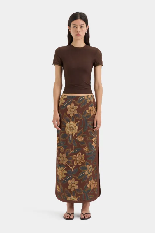 Jerry Midi Skirt sold by SIR the label