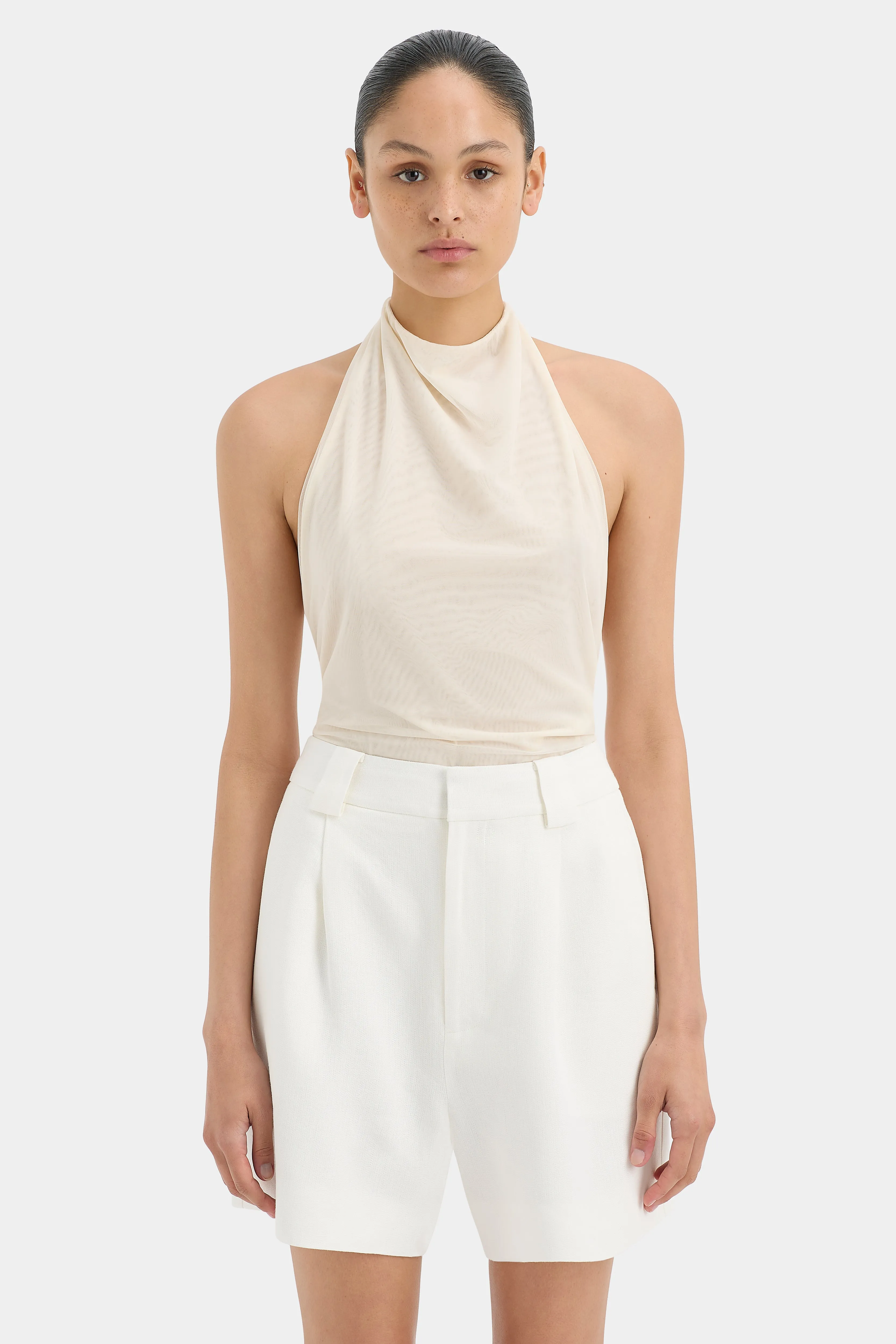 Jacques Mesh Halter Top sold by SIR the label product image thumbnail 4