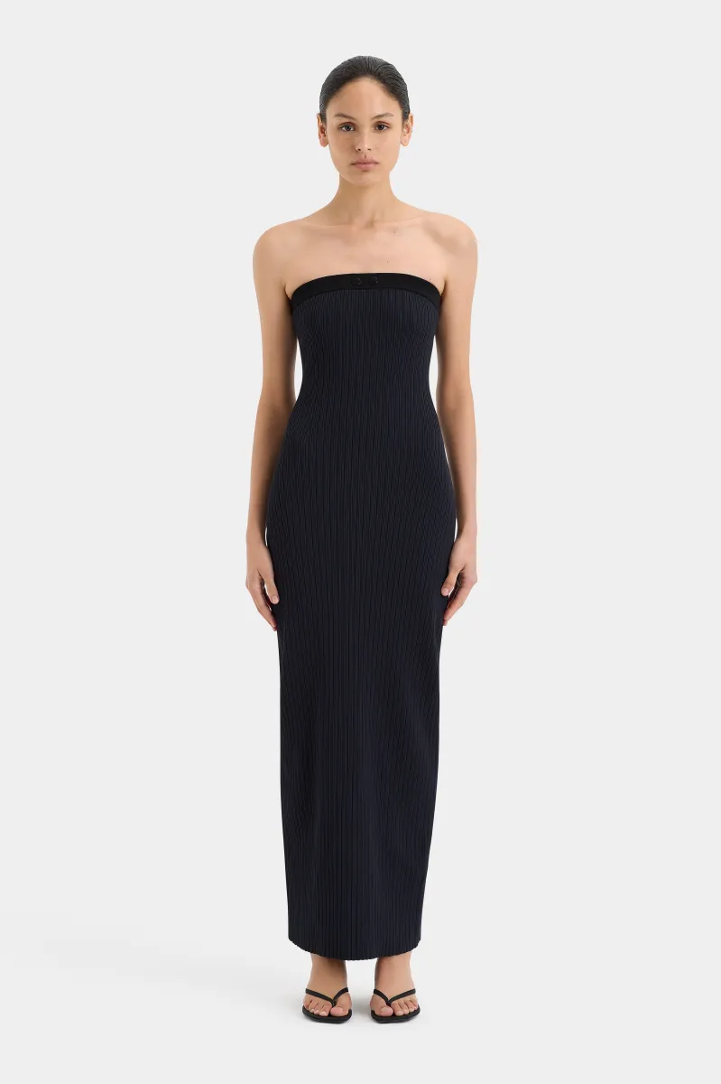 Arlo Strapless Midi Dress sold by SIR the label