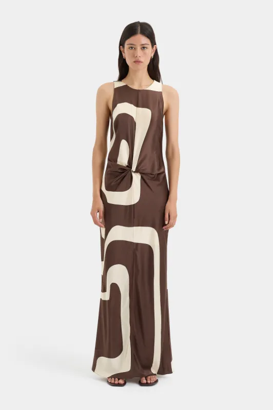 Freddie Twist Midi Dress sold by SIR the label