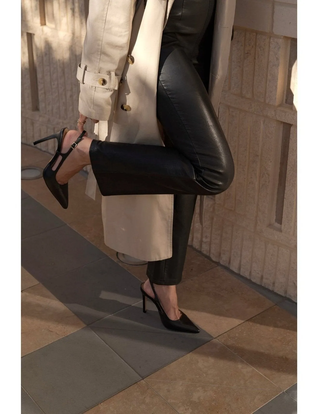 Cipriani Stiletto Pump - Black Leather sold by Siren Shoes product image thumbnail 2