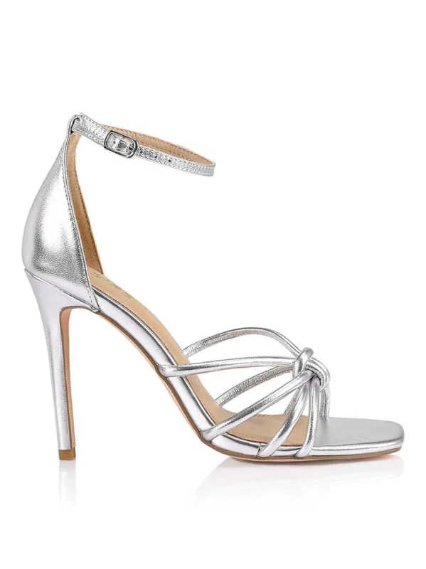Evette - Silver Kid sold by Siren Shoes