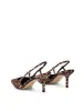 Yohana Heeled Slingback - Leopard Satin sold by Siren Shoes