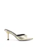 Margot Point Toe Mules - Gold Metallic Leather sold by Siren Shoes
