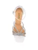 Evie Stiletto Heel (W22) - White Leather sold by Siren Shoes