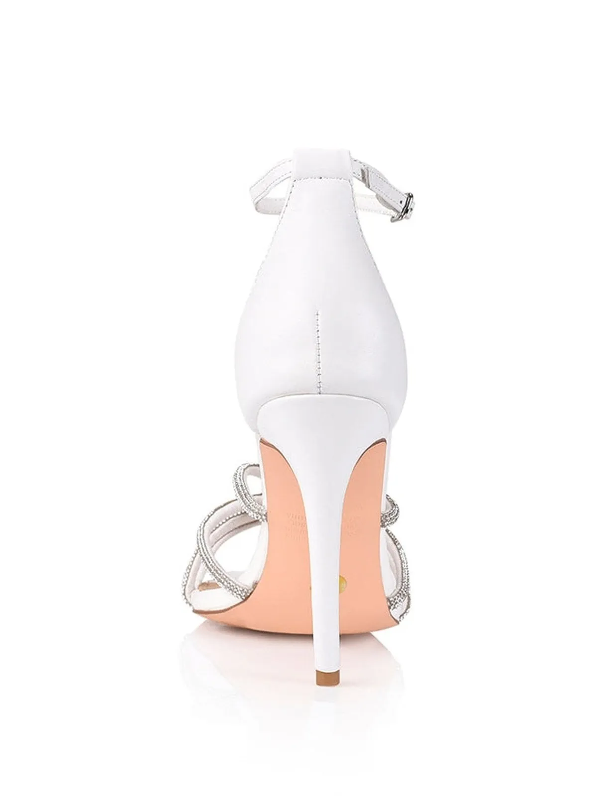 Evie Stiletto Heel (W22) - White Leather sold by Siren Shoes product image thumbnail 3