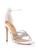 Evie Stiletto Heel (W22) - White Leather sold by Siren Shoes