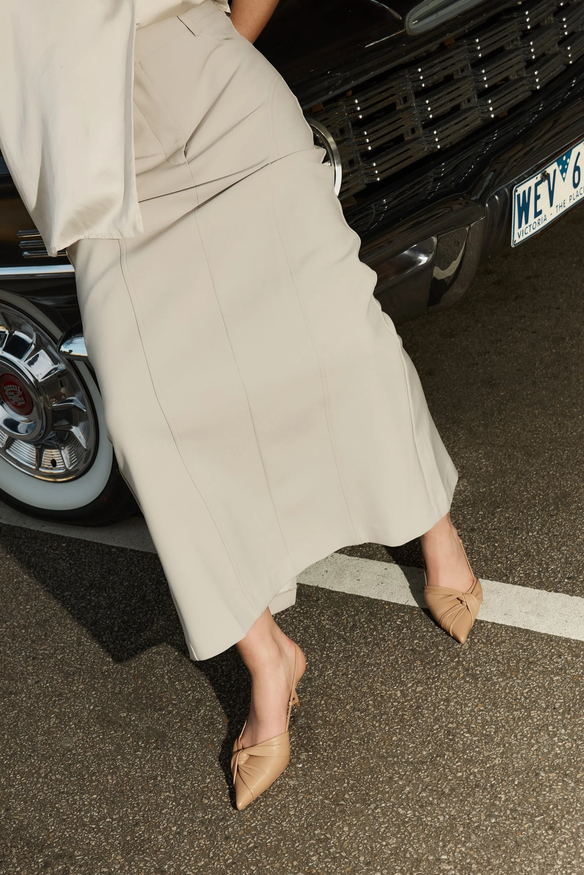 Yonder Slingback Kitten Heels - Almond Tan Leather sold by Siren Shoes product image thumbnail 4