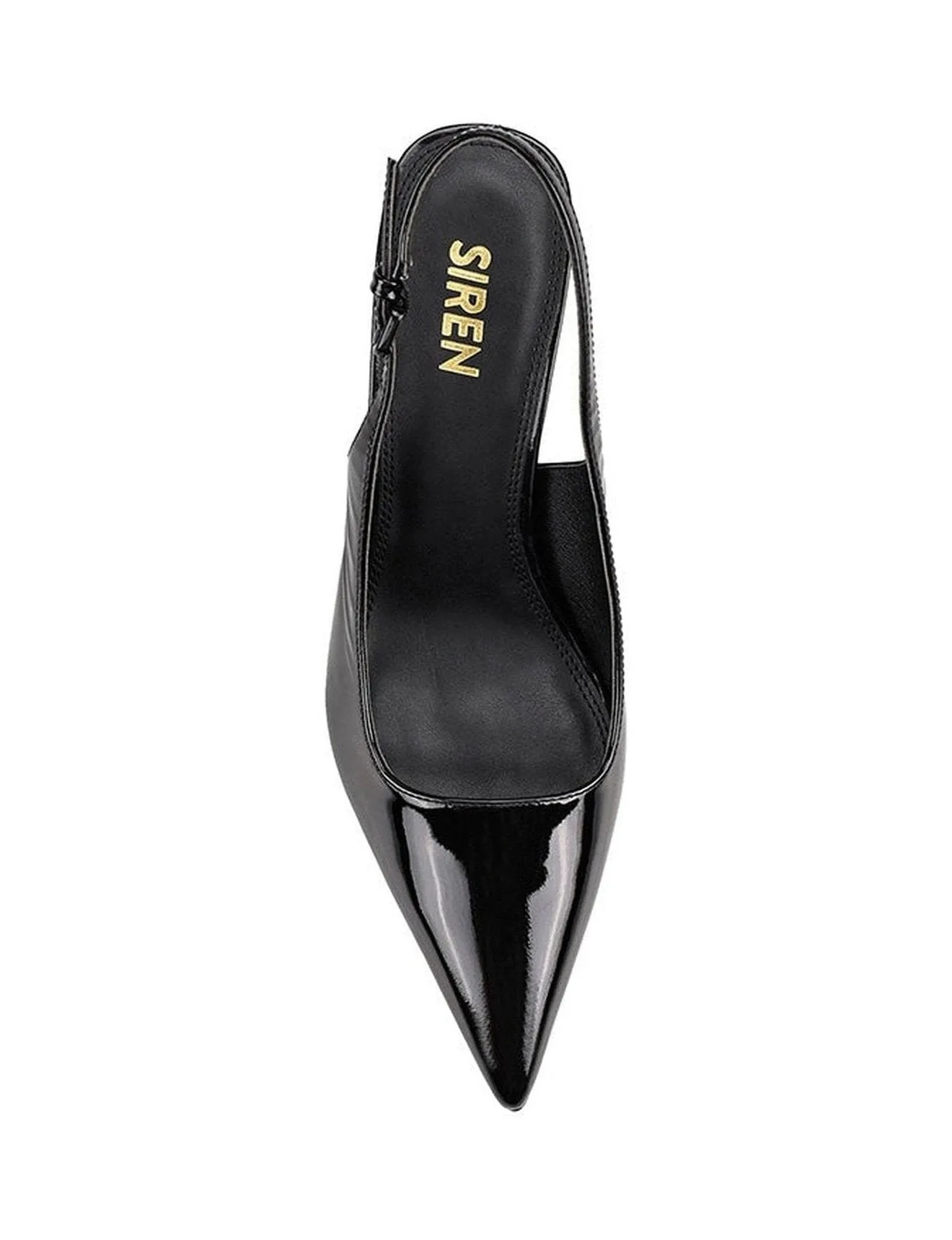 Yarra Pointed Toe Slingbacks - Black Patent Leather sold by Siren Shoes product image thumbnail 5