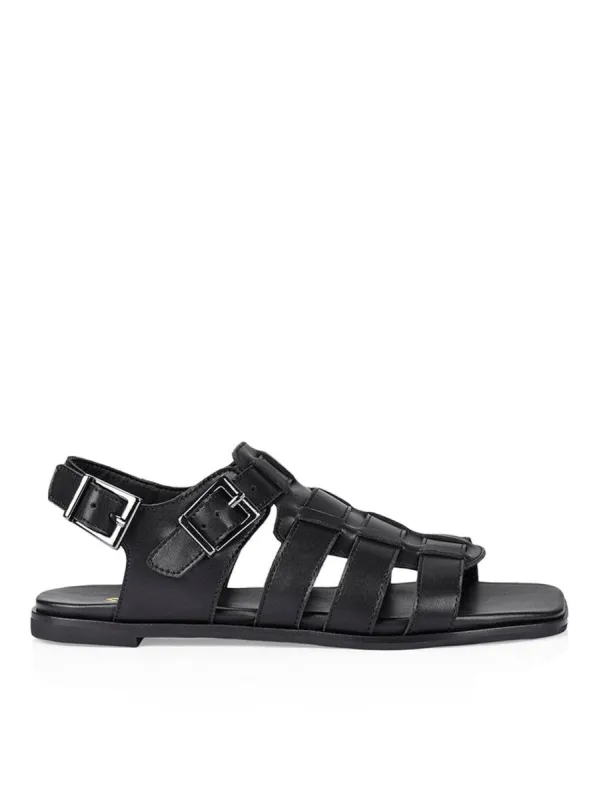 Valerie Caged Sandals - Black sold by Siren Shoes