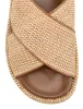 April Flatform Sandals - Natural Weave & Tan sold by Siren Shoes