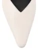 Allegra Close Toe Buckle Slide - Chalk White Leather sold by Siren Shoes