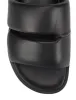 Lacey Footbed Sandals - Black Leather sold by Siren Shoes