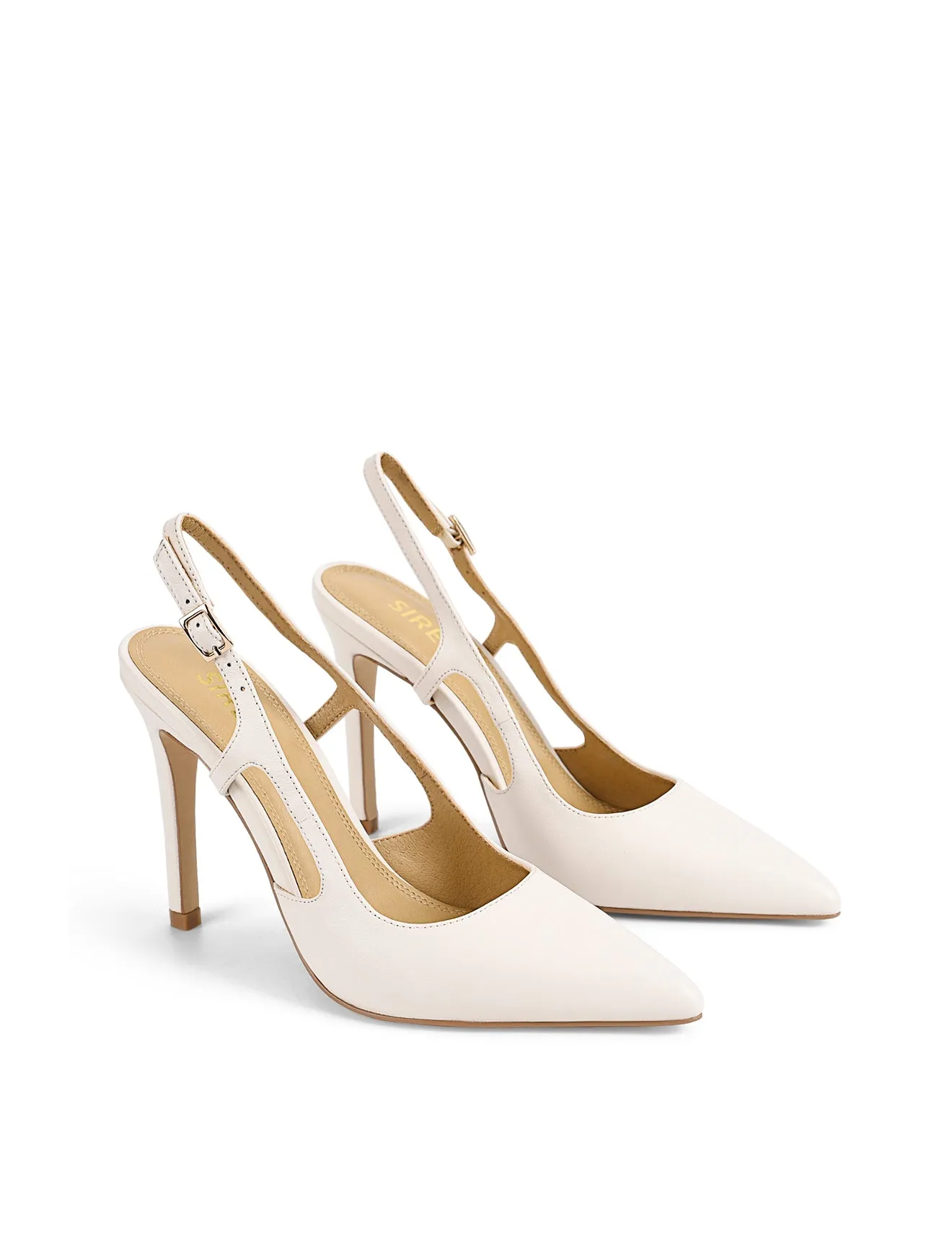 Cipriani Stiletto Pump - Chalk White Leather sold by Siren Shoes product image thumbnail 2
