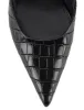 Yasmine Slingback Heels - Black Croc Leather sold by Siren Shoes