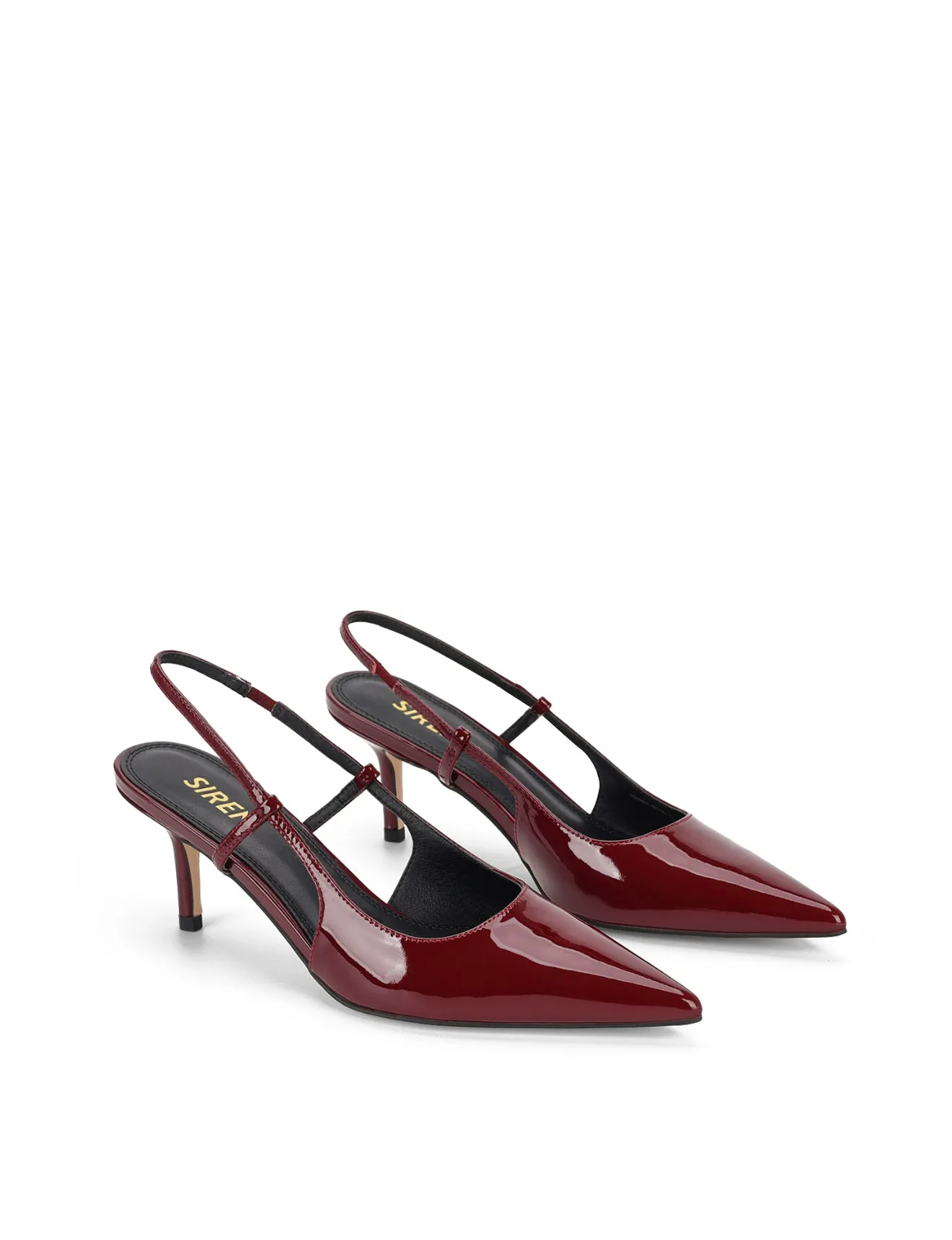 Yohana Heeled Slingback - Wine Patent Leather sold by Siren Shoes product image thumbnail 2