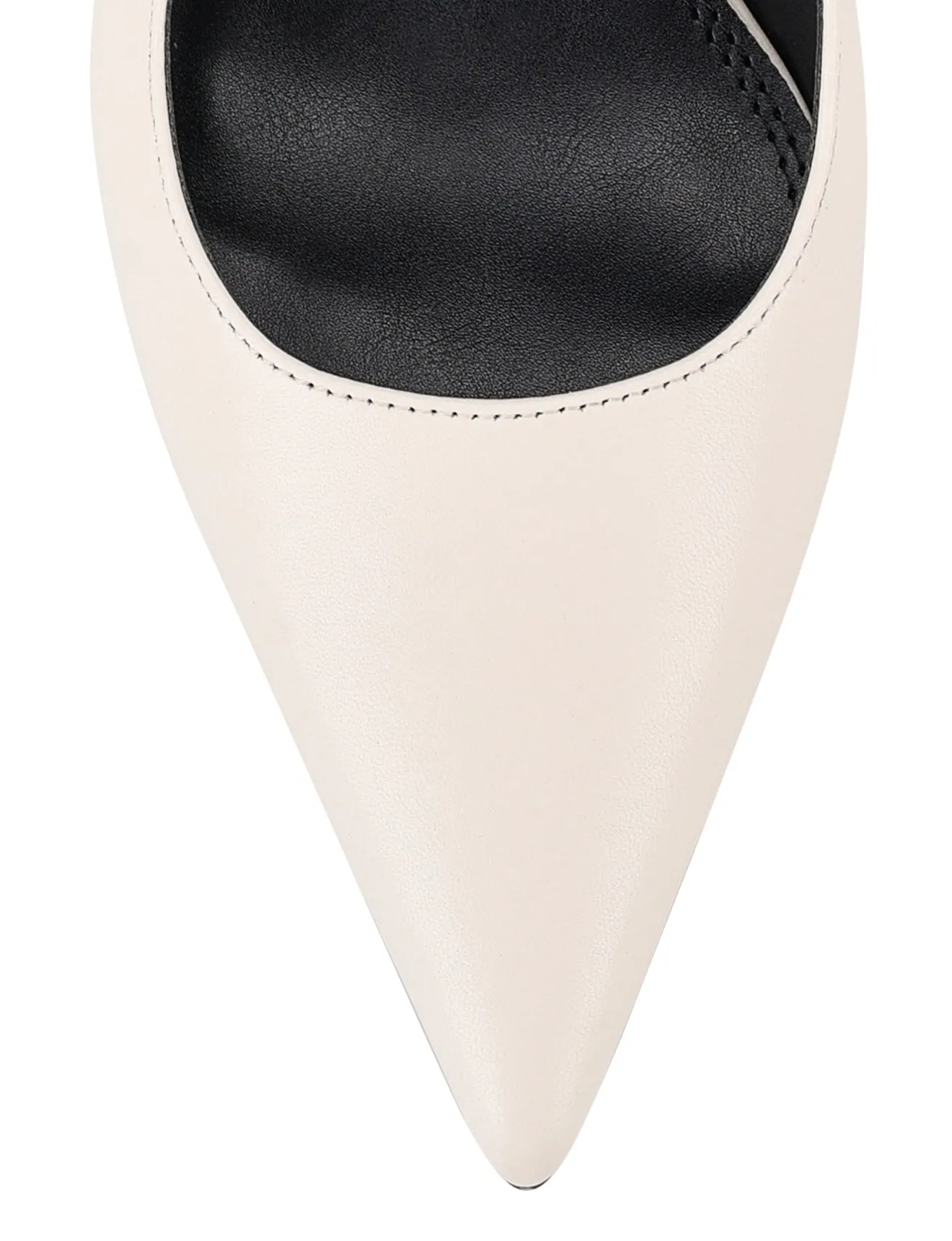 Yohana Heeled Slingback - Chalk White Leather sold by Siren Shoes product image thumbnail 4