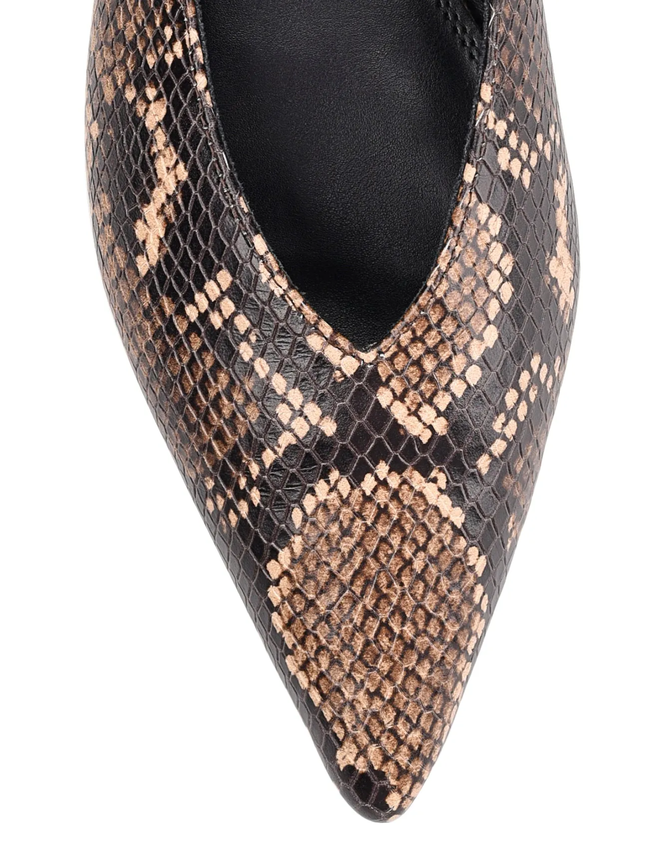 Locke Flat Pumps - Brown Snake Leather sold by Siren Shoes product image thumbnail 4