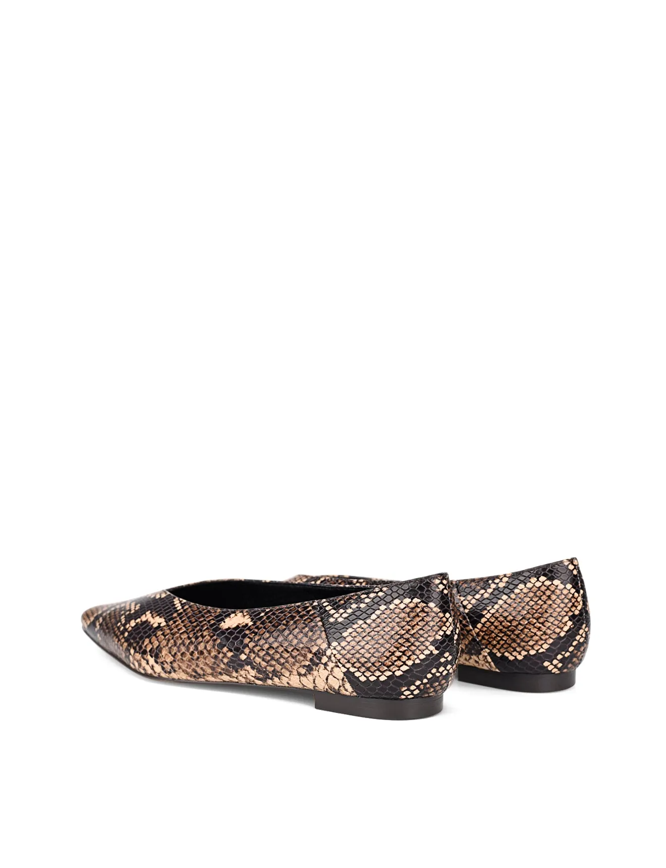 Locke Flat Pumps - Brown Snake Leather sold by Siren Shoes product image thumbnail 3