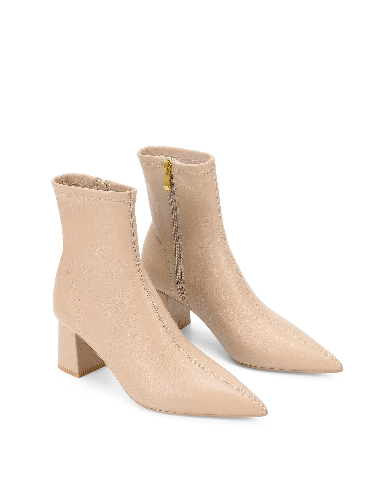 Yanet Ankle Boots - Nude Stretch Leather sold by Siren Shoes product image thumbnail 4