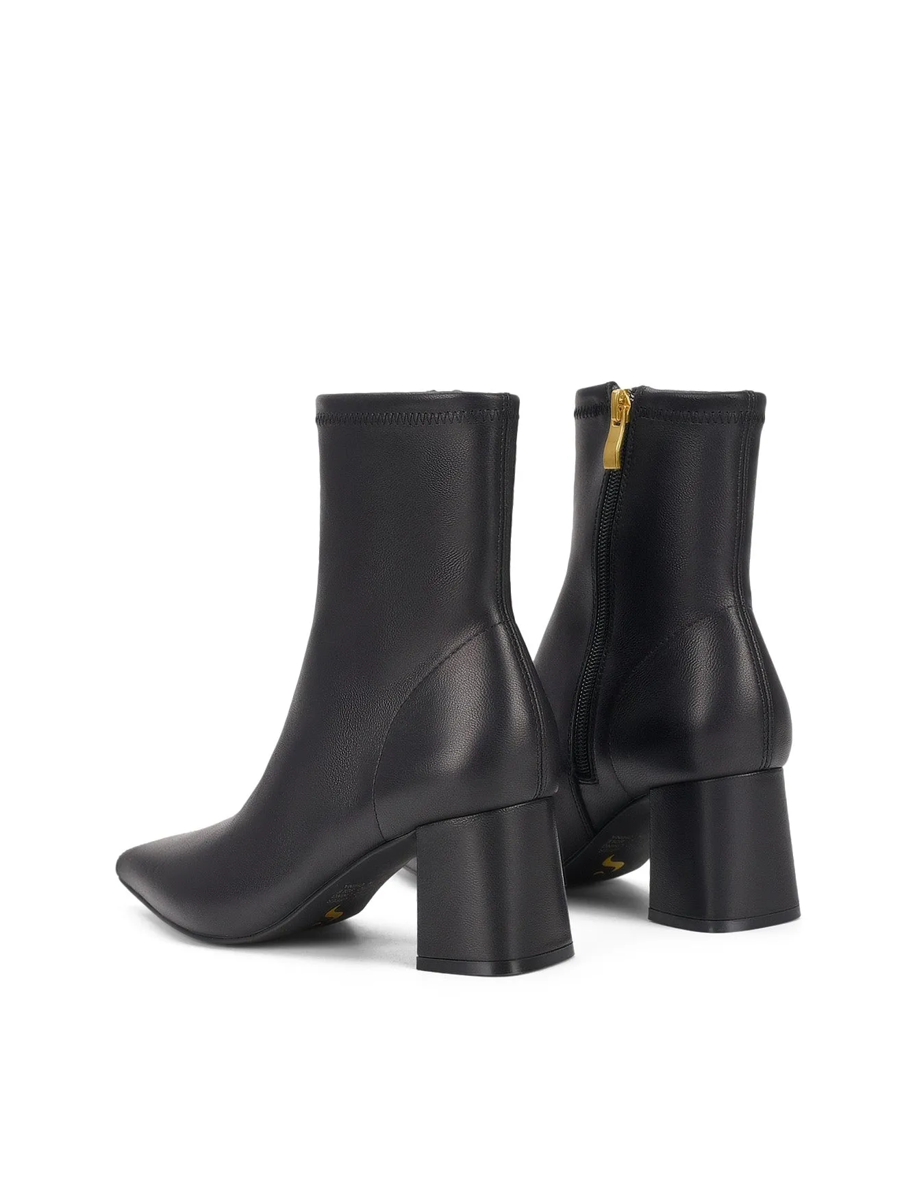 Yanet Ankle Boots - Black Stretch Leather sold by Siren Shoes product image thumbnail 4