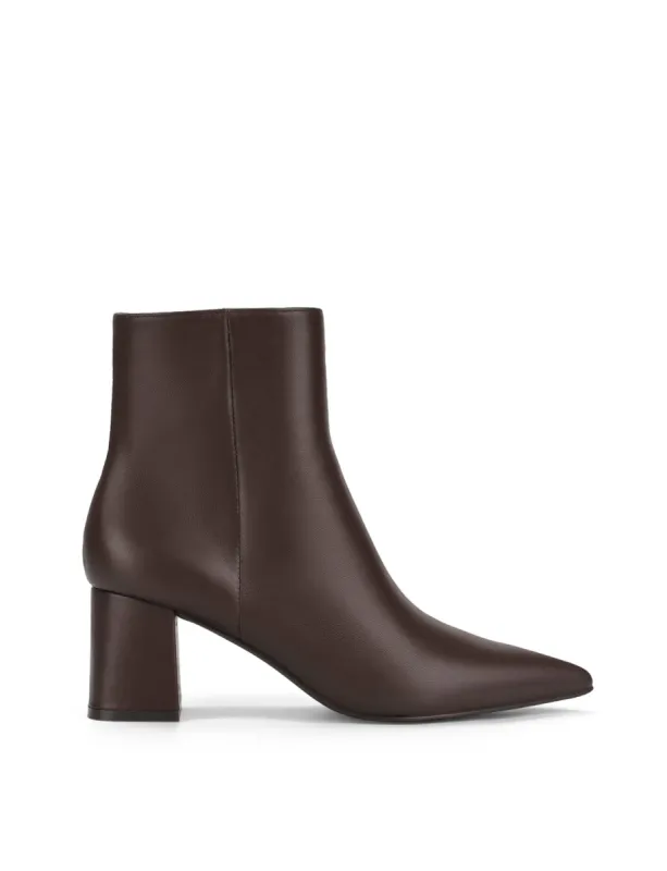 Yates Ankle Boots - Chocolate Brown Leather sold by Siren Shoes