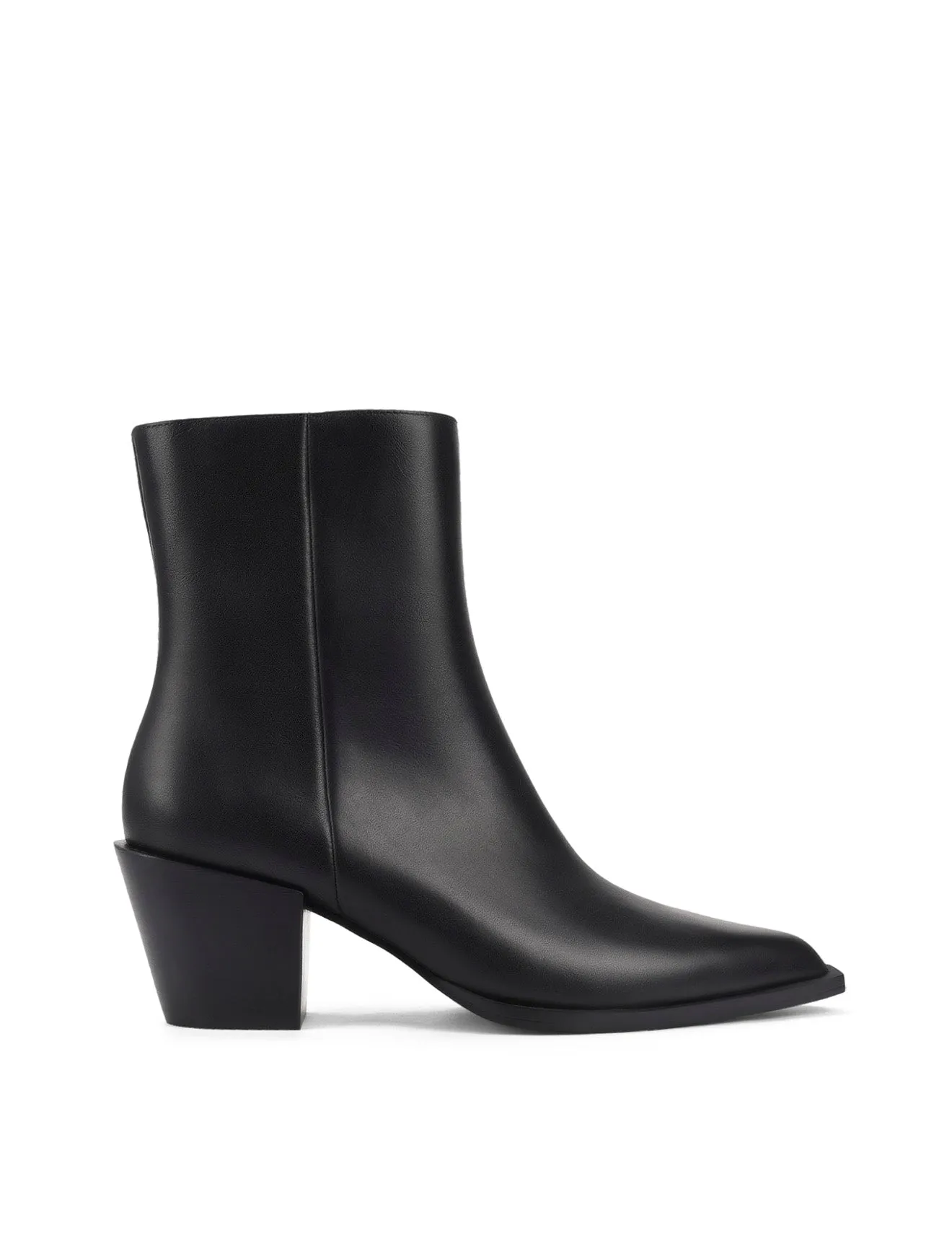 Roger Ankle Boots - Black Leather sold by Siren Shoes