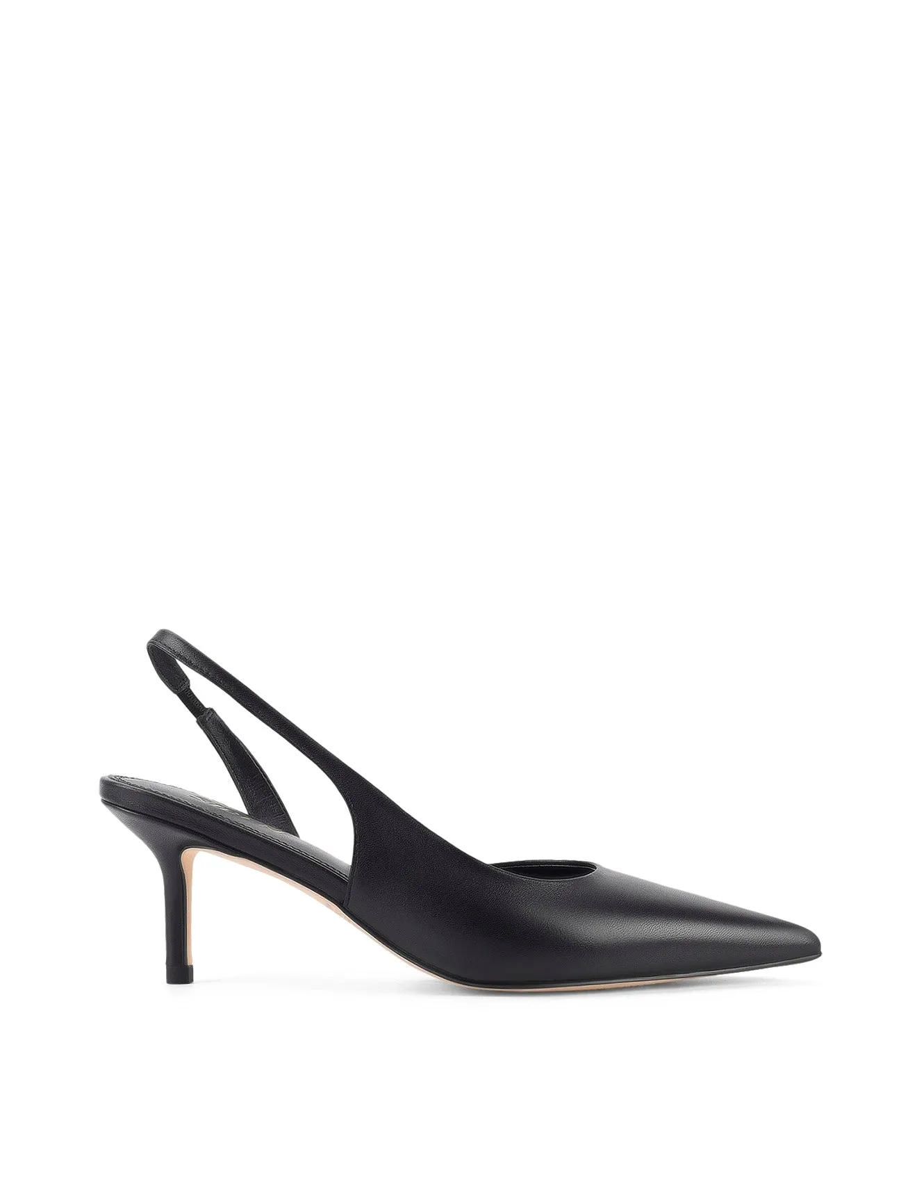 Yoselyn Dorsay Slingbacks - Black Leather sold by Siren Shoes