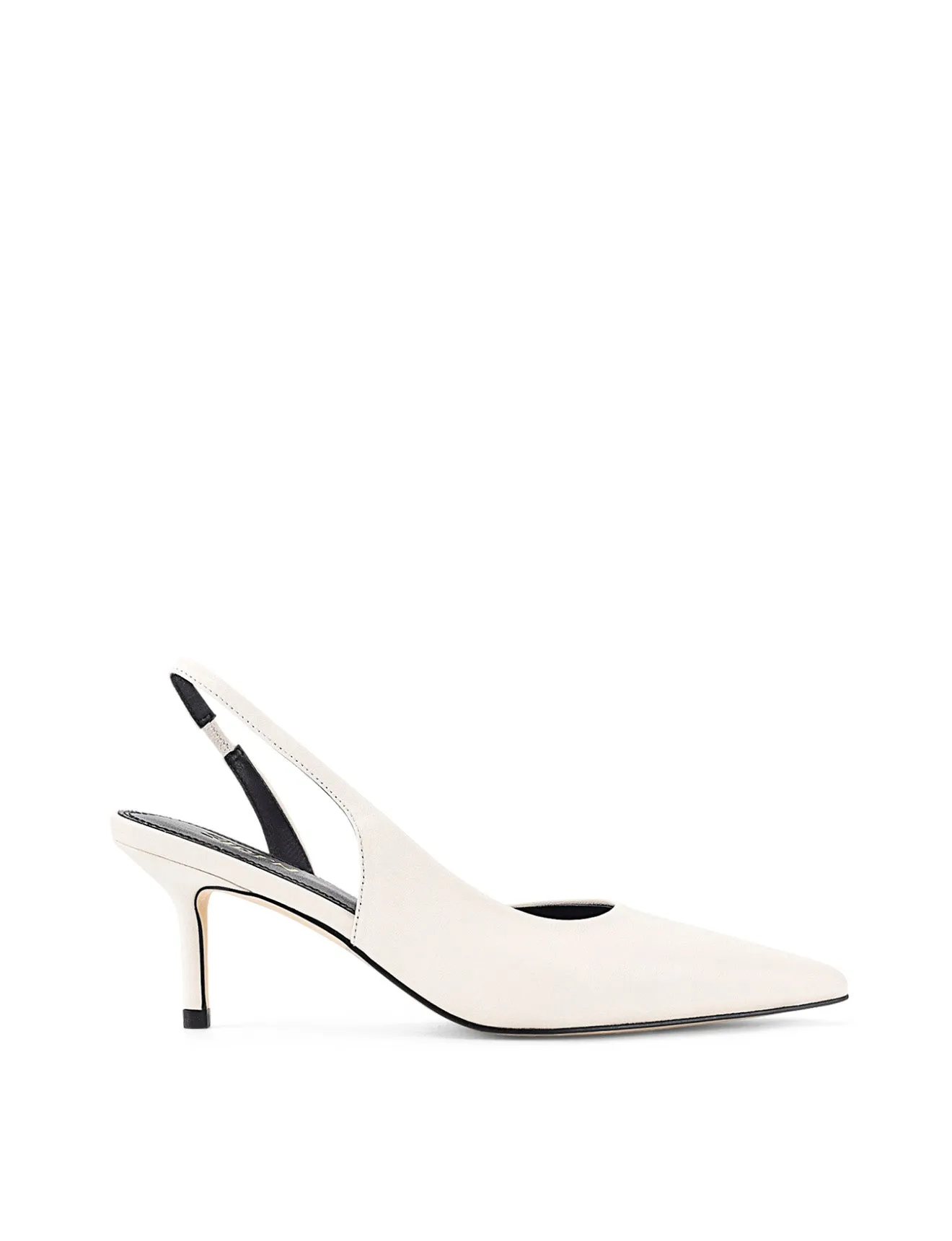 Yoselyn Dorsay Slingbacks - Chalk White Leather sold by Siren Shoes