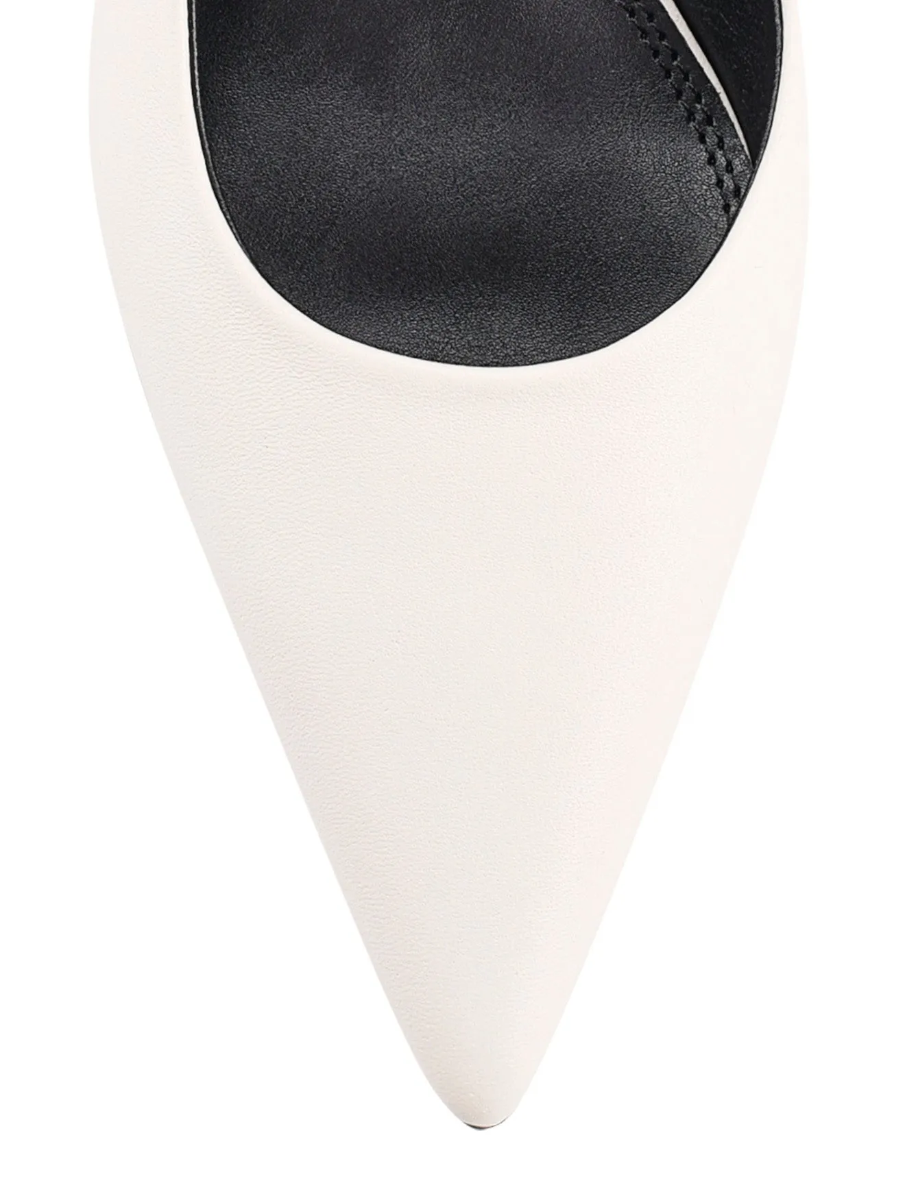 Yoselyn Dorsay Slingbacks - Chalk White Leather sold by Siren Shoes product image thumbnail 5