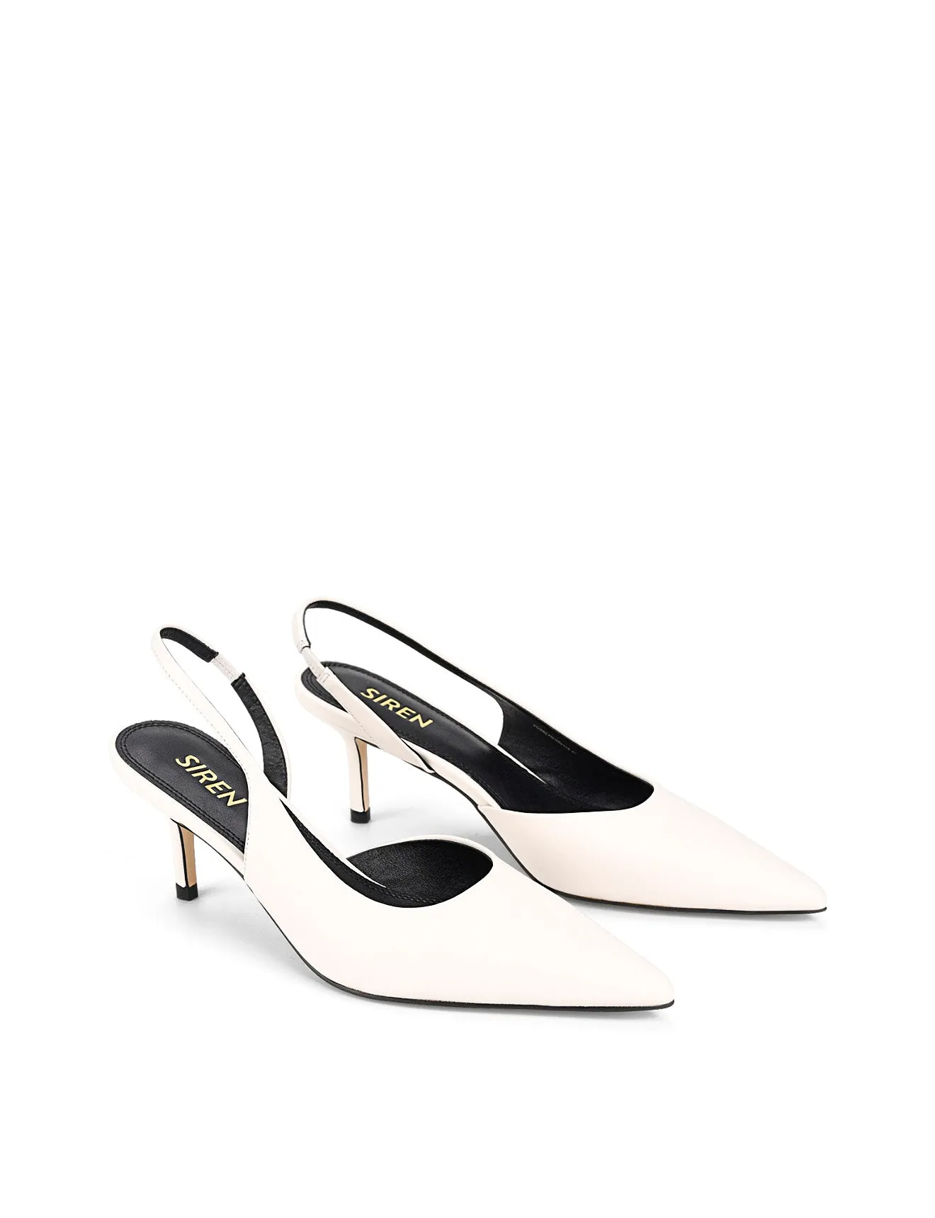 Yoselyn Dorsay Slingbacks - Chalk White Leather sold by Siren Shoes product image thumbnail 3