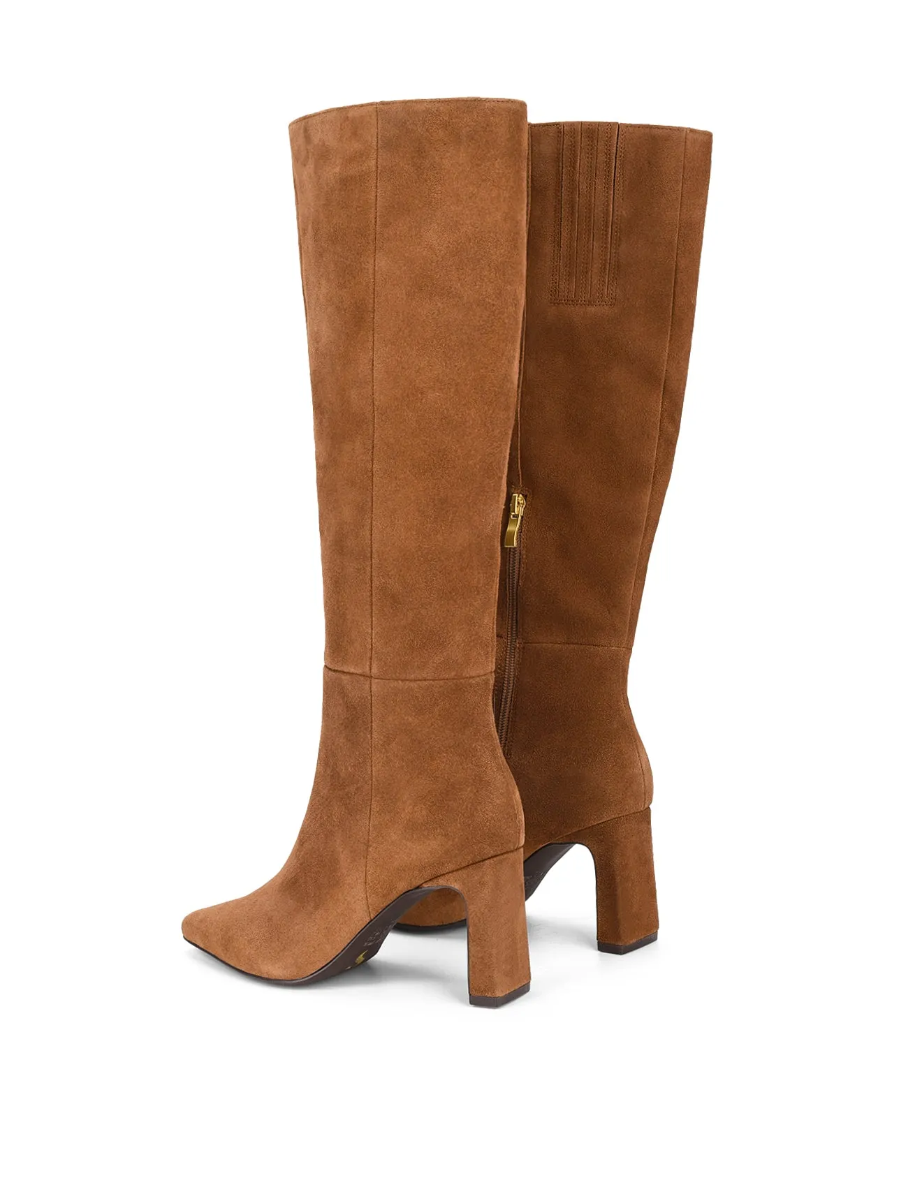 Cacey Long Boots - Tobacco Brown Suede sold by Siren Shoes product image thumbnail 4