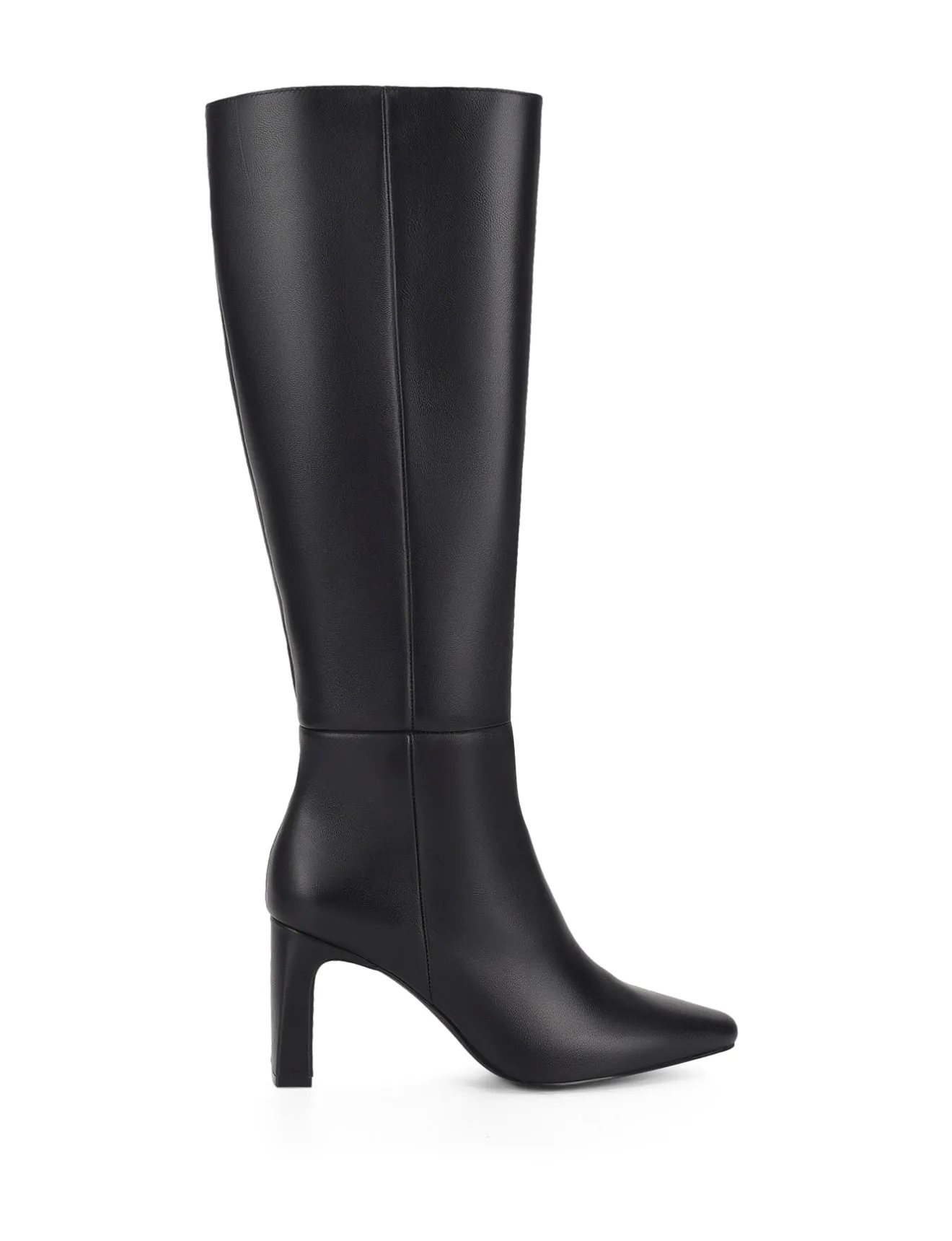 Cacey Long Boots - Black Leather sold by Siren Shoes