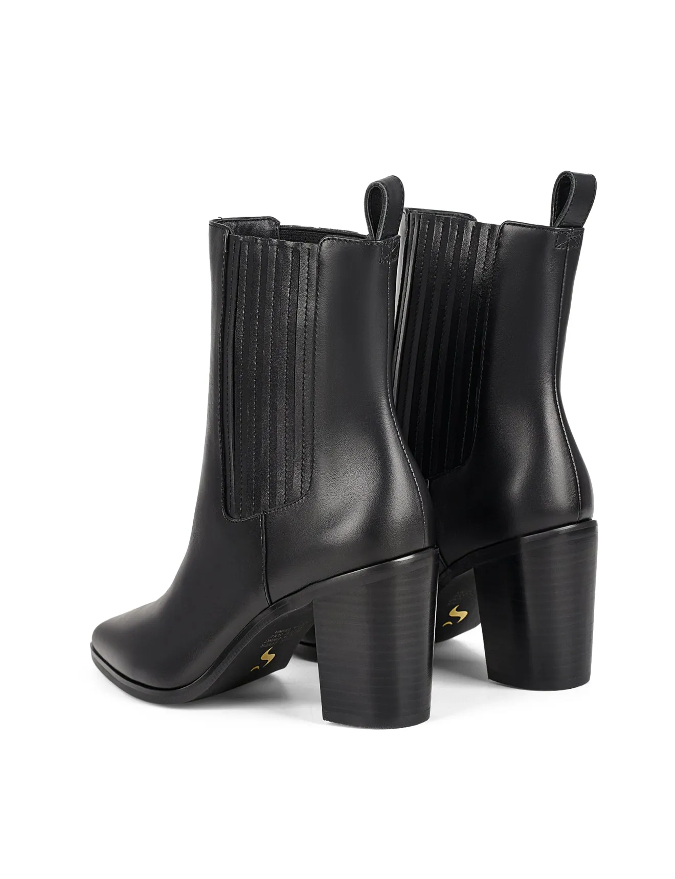 Clancy Gusset Ankle Boot - Black Leather sold by Siren Shoes product image thumbnail 3