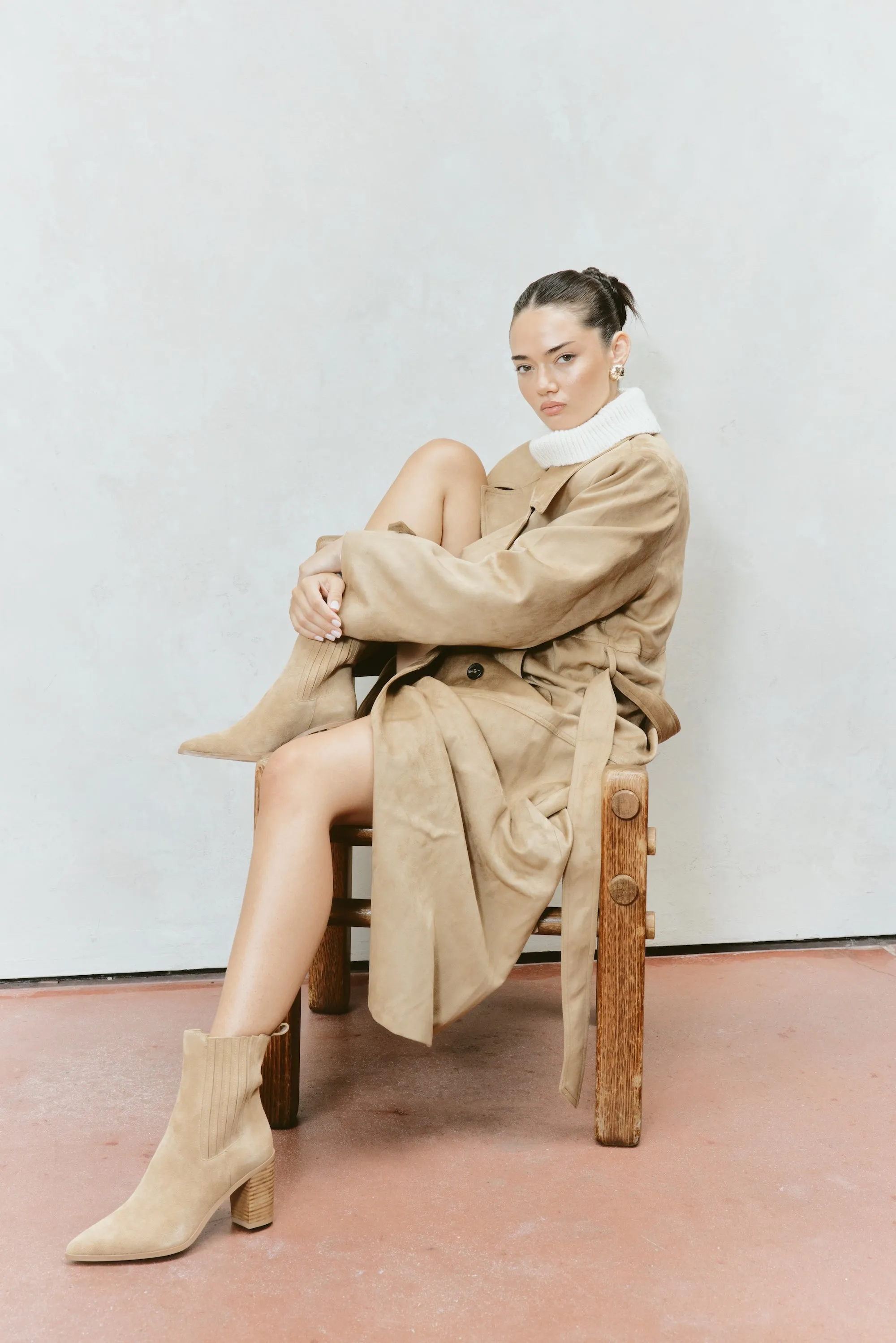 Clancy Gusset Ankle Boot - Taupe Suede sold by Siren Shoes product image thumbnail 2