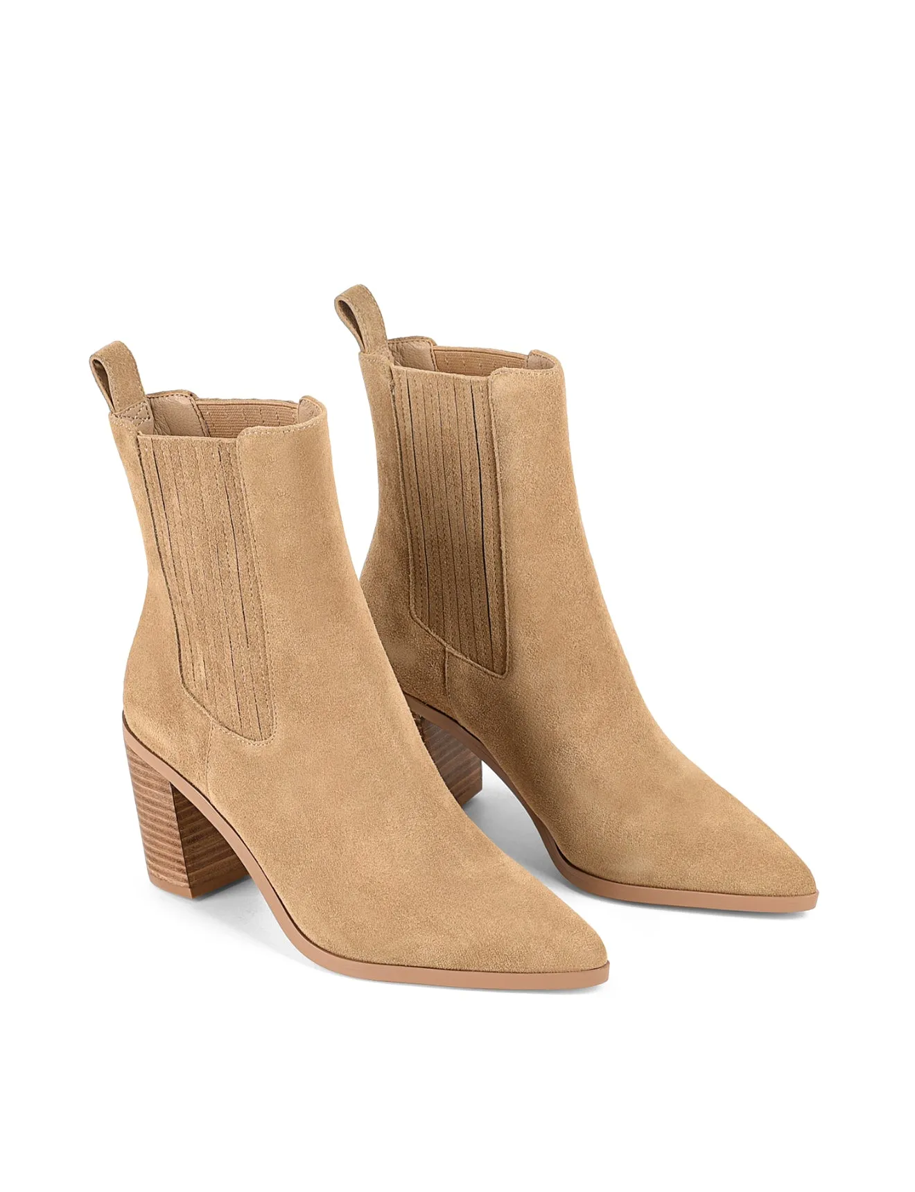 Clancy Gusset Ankle Boot - Taupe Suede sold by Siren Shoes product image thumbnail 3