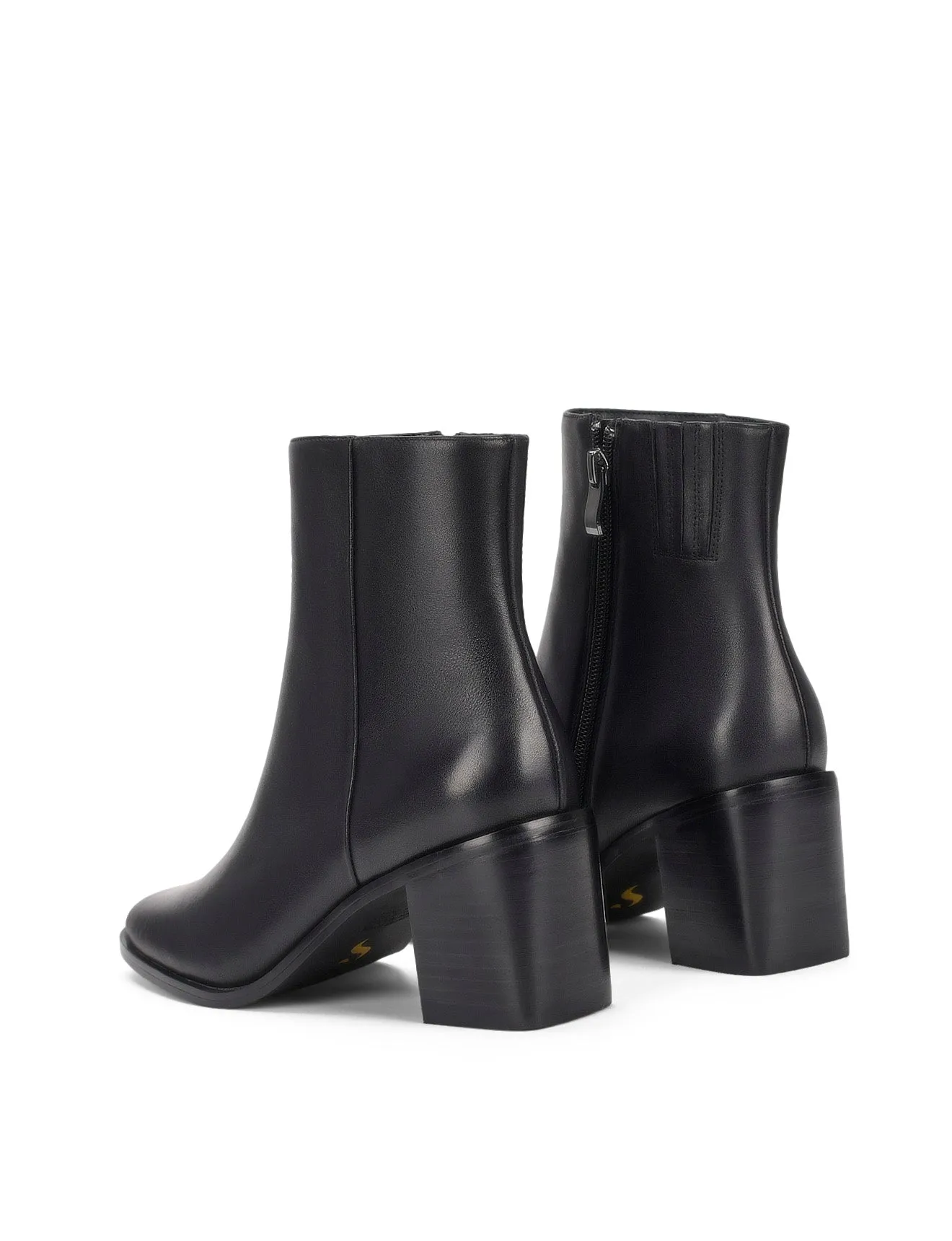 Ulla Ankle Boots - Black Leather sold by Siren Shoes product image thumbnail 4