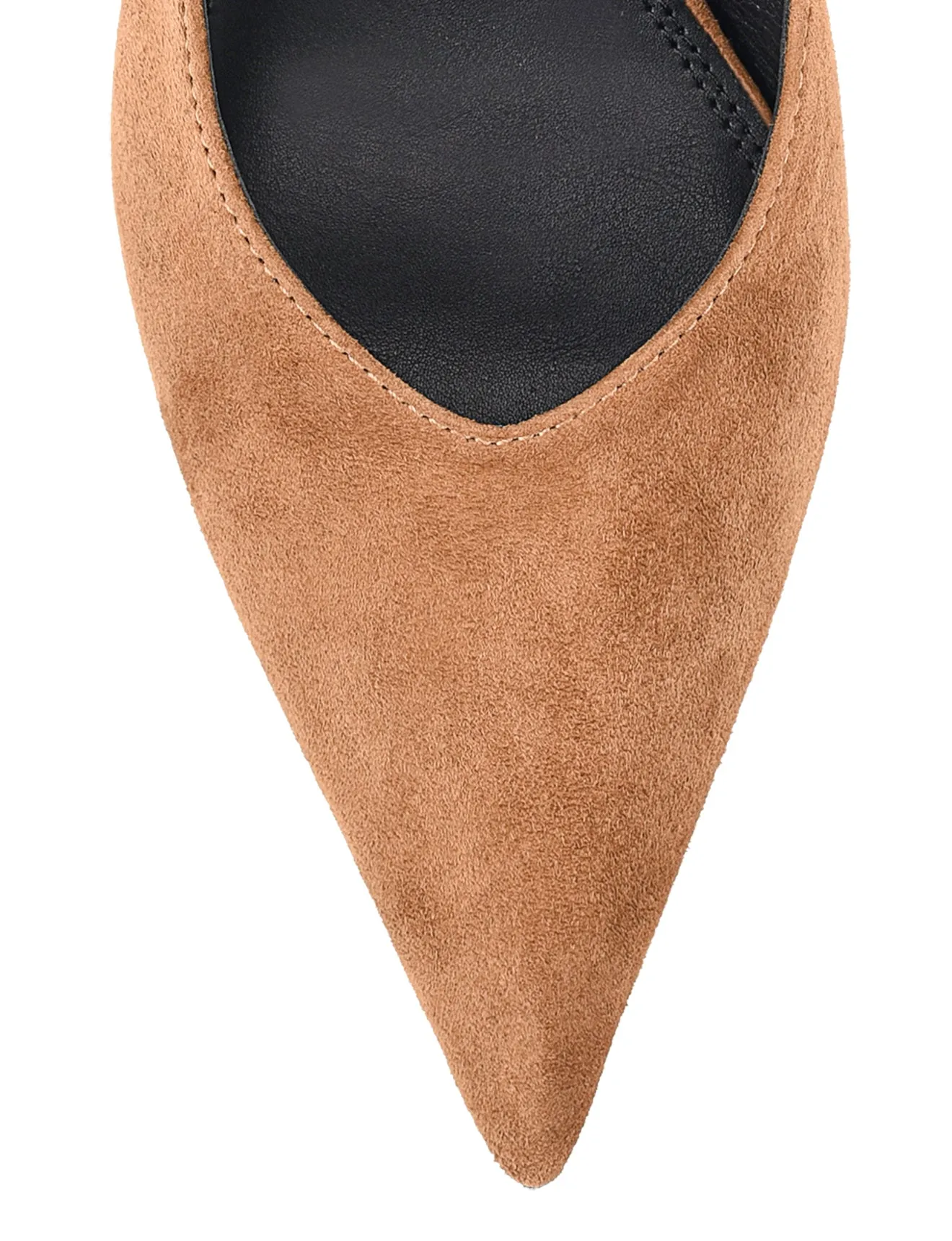 Yankee Slingback Block Heel - Tobacco Brown Suede sold by Siren Shoes product image thumbnail 4