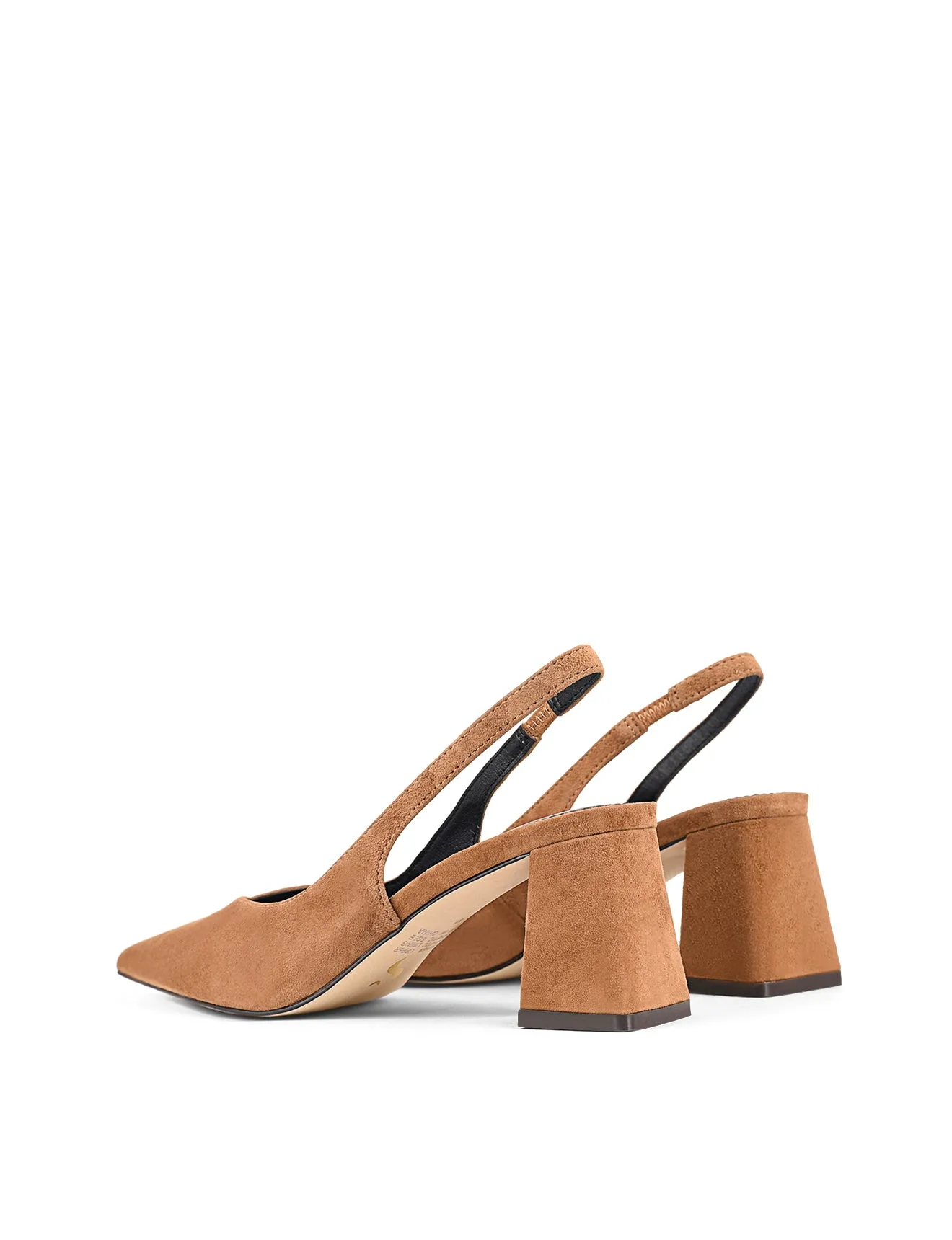 Yankee Slingback Block Heel - Tobacco Brown Suede sold by Siren Shoes product image thumbnail 3
