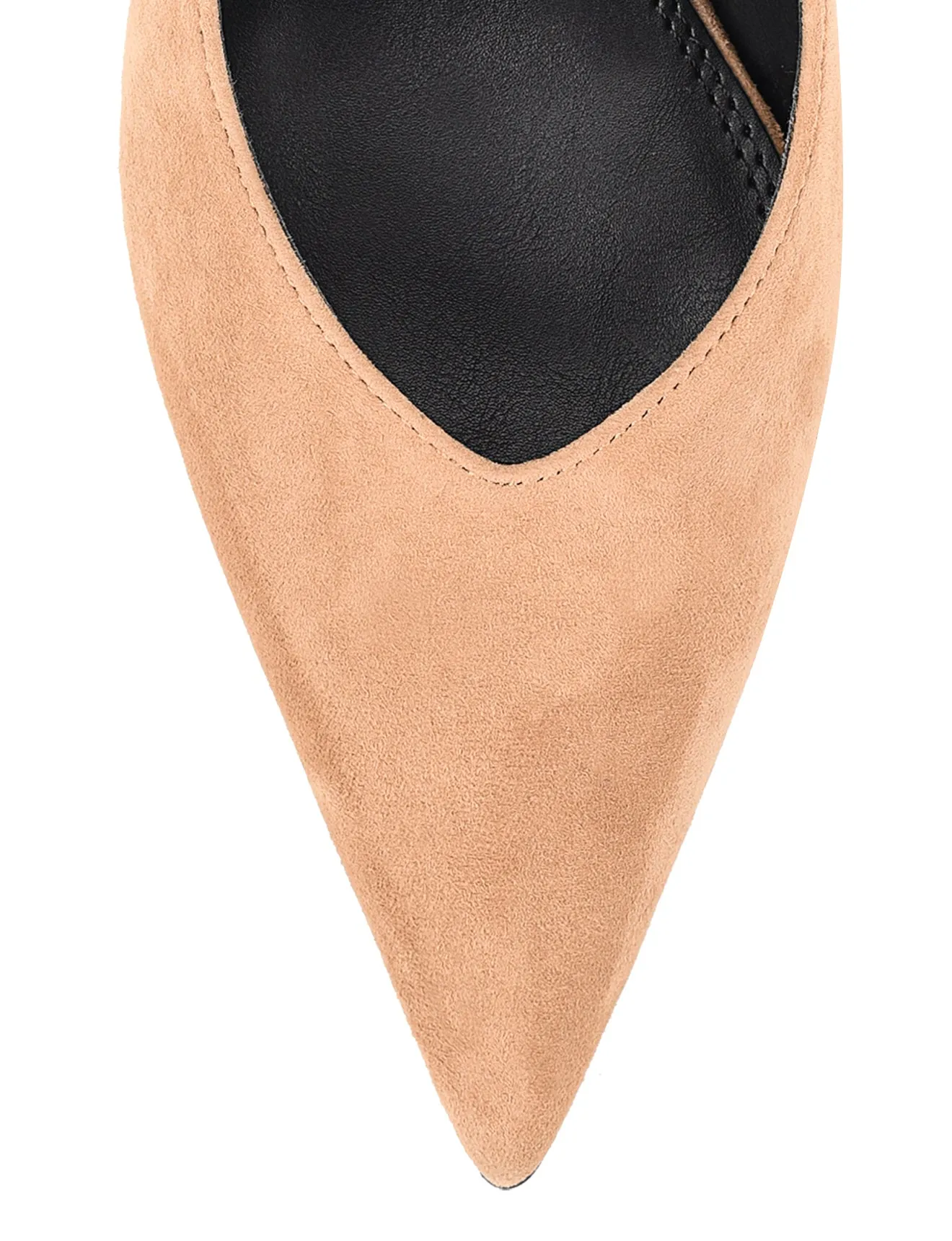 Yory Slingback Kitten Heels - Camel Tan Suede sold by Siren Shoes product image thumbnail 4