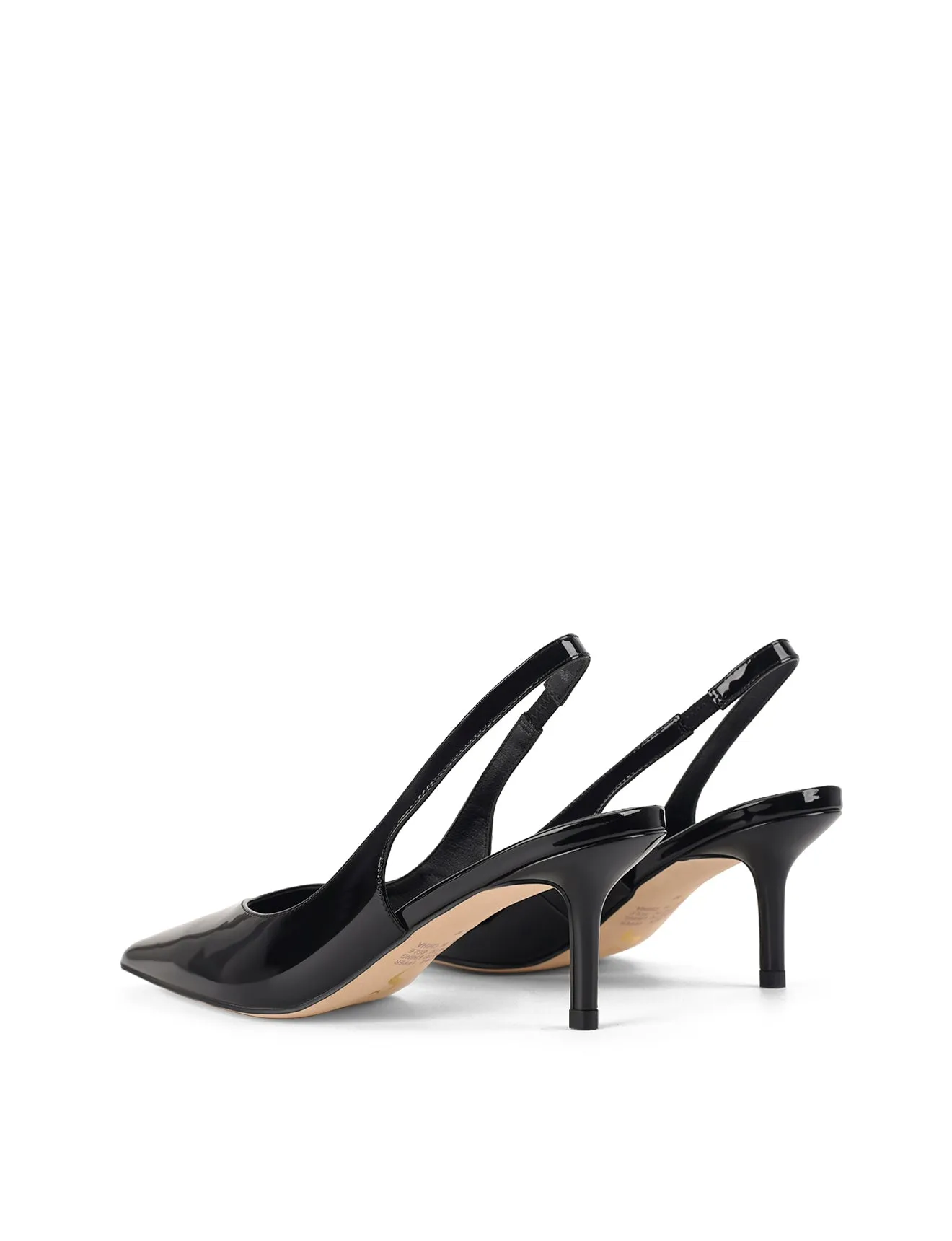 Yory Slingback Kitten Heels - Black Patent Leather sold by Siren Shoes product image thumbnail 3