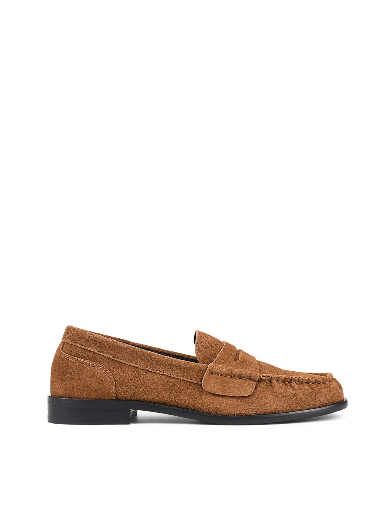 Paddy Loafers - Tobacco Brown Suede sold by Siren Shoes